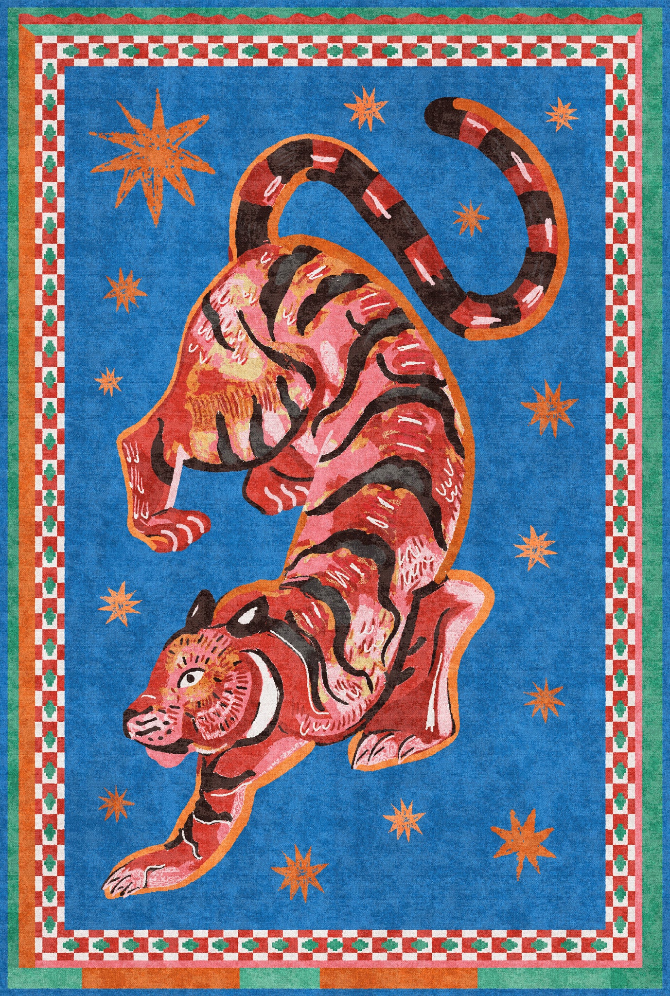 Kairo Himmlischer Tiger-Teppich