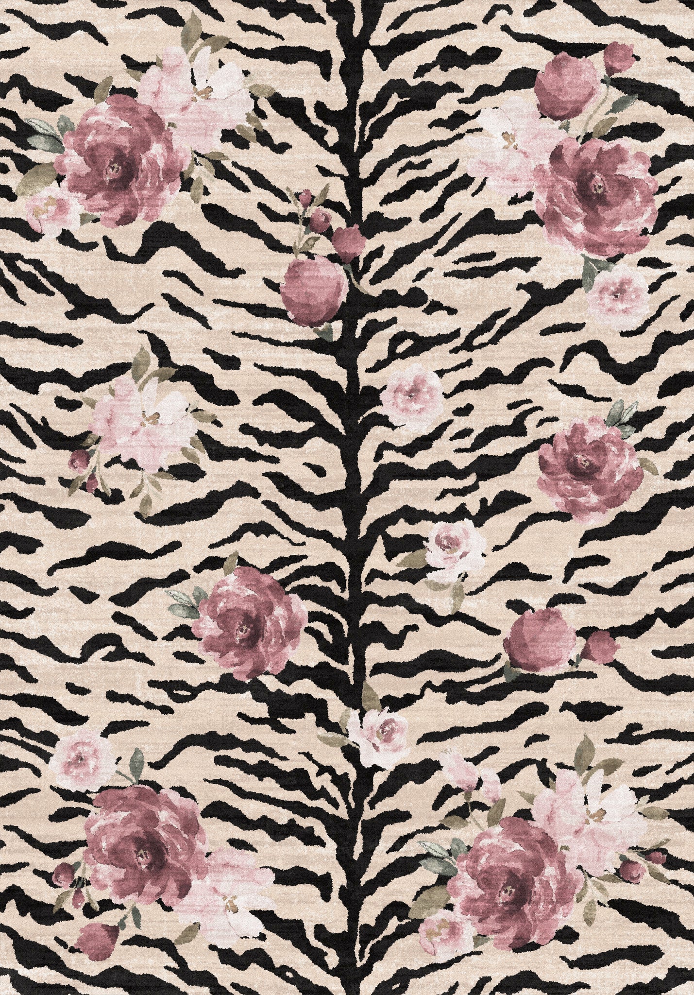 Tessa Gėlių zebro rašto kilimas