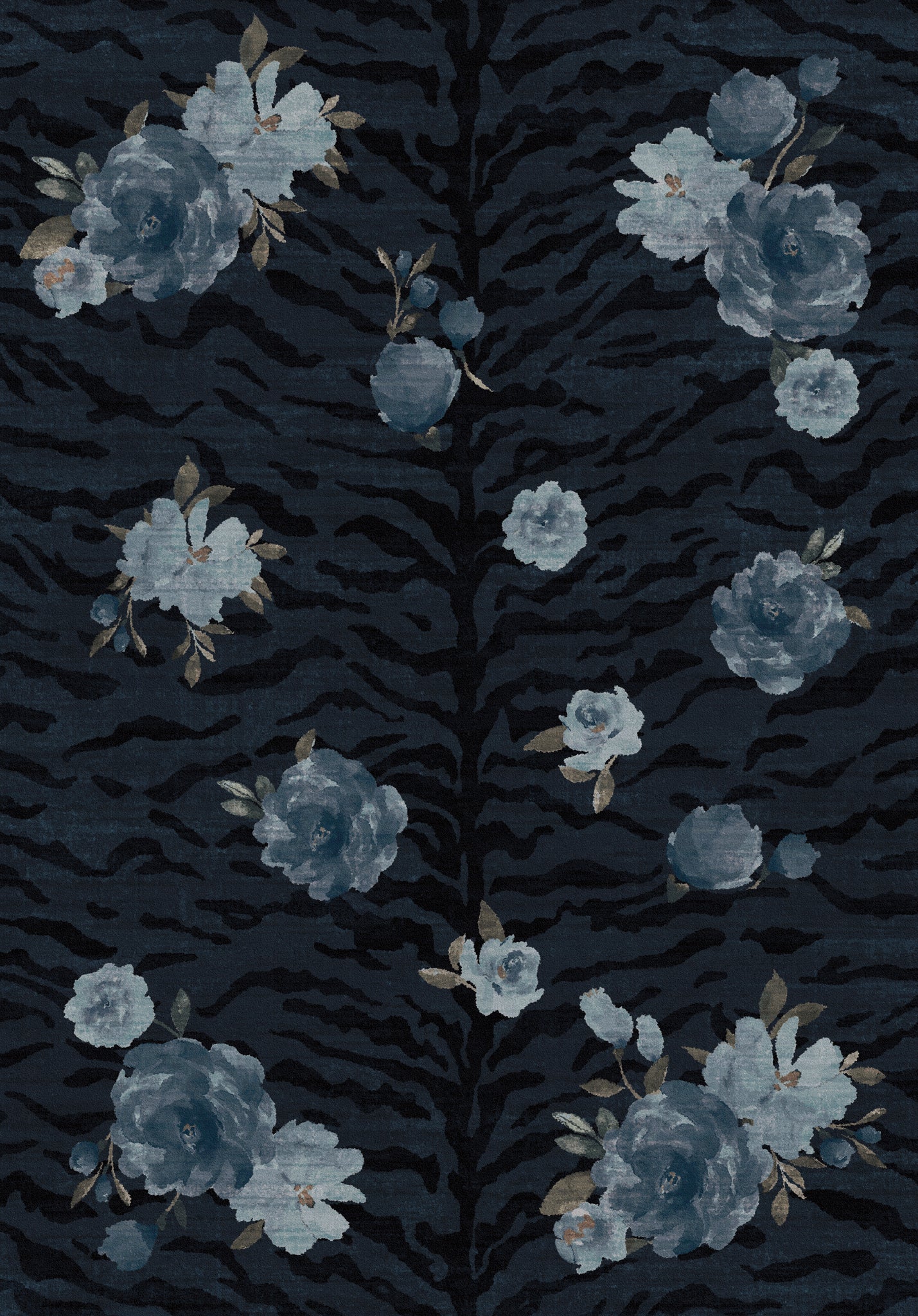 Tessa Gėlių zebro rašto kilimas