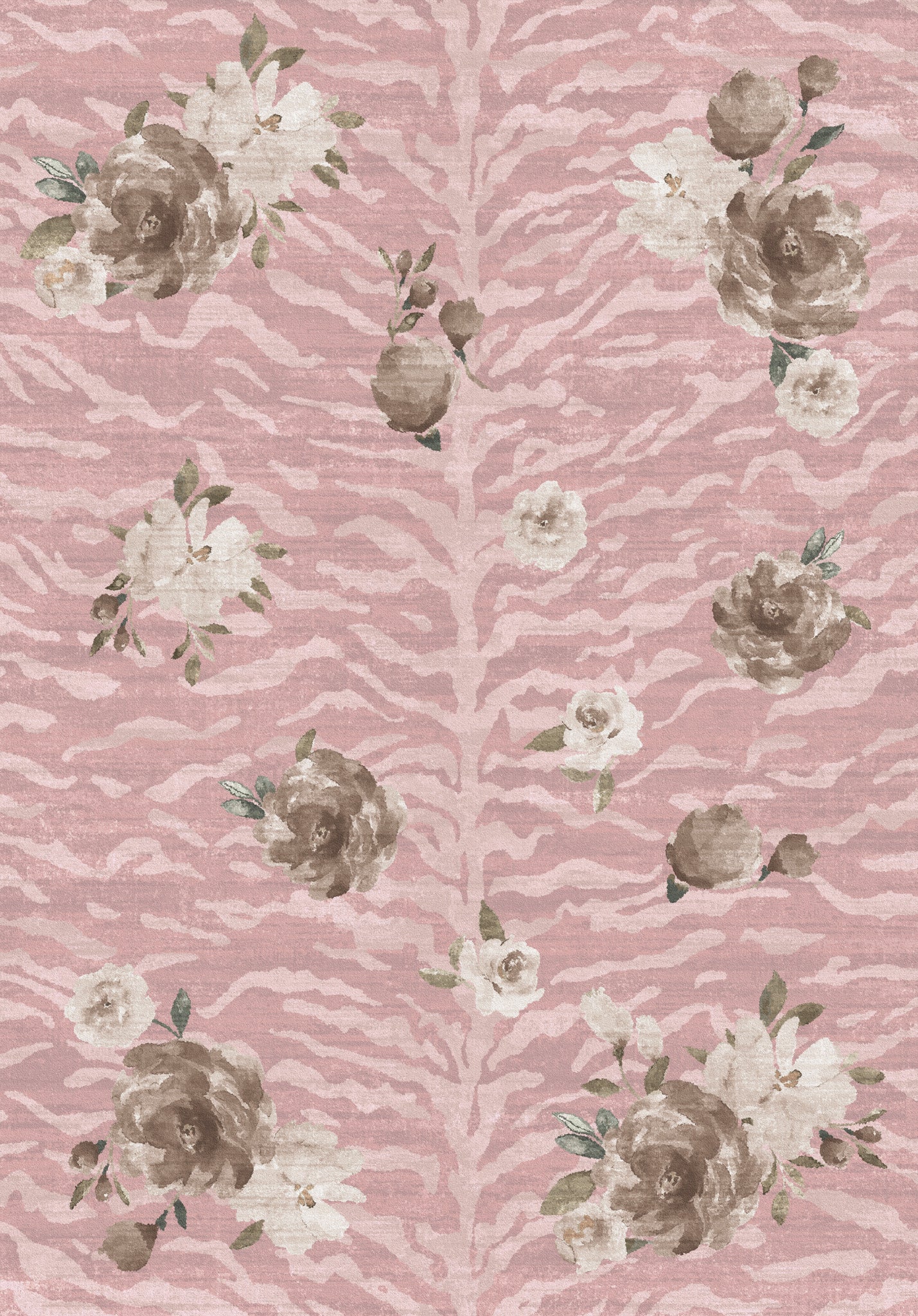 Tessa Gėlių zebro rašto kilimas