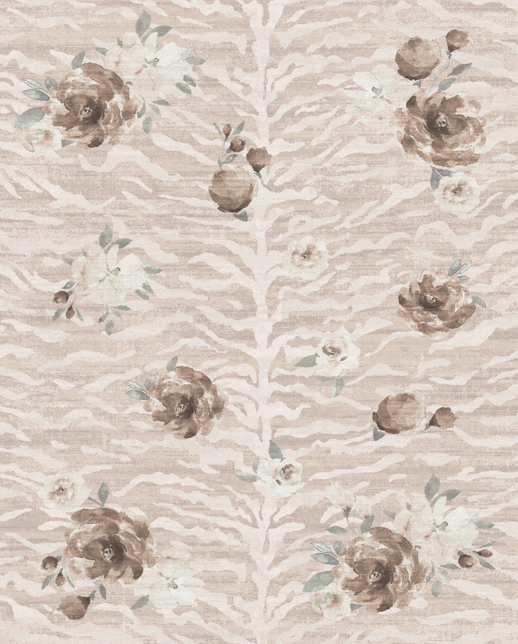 Tessa Gėlių zebro rašto kilimas