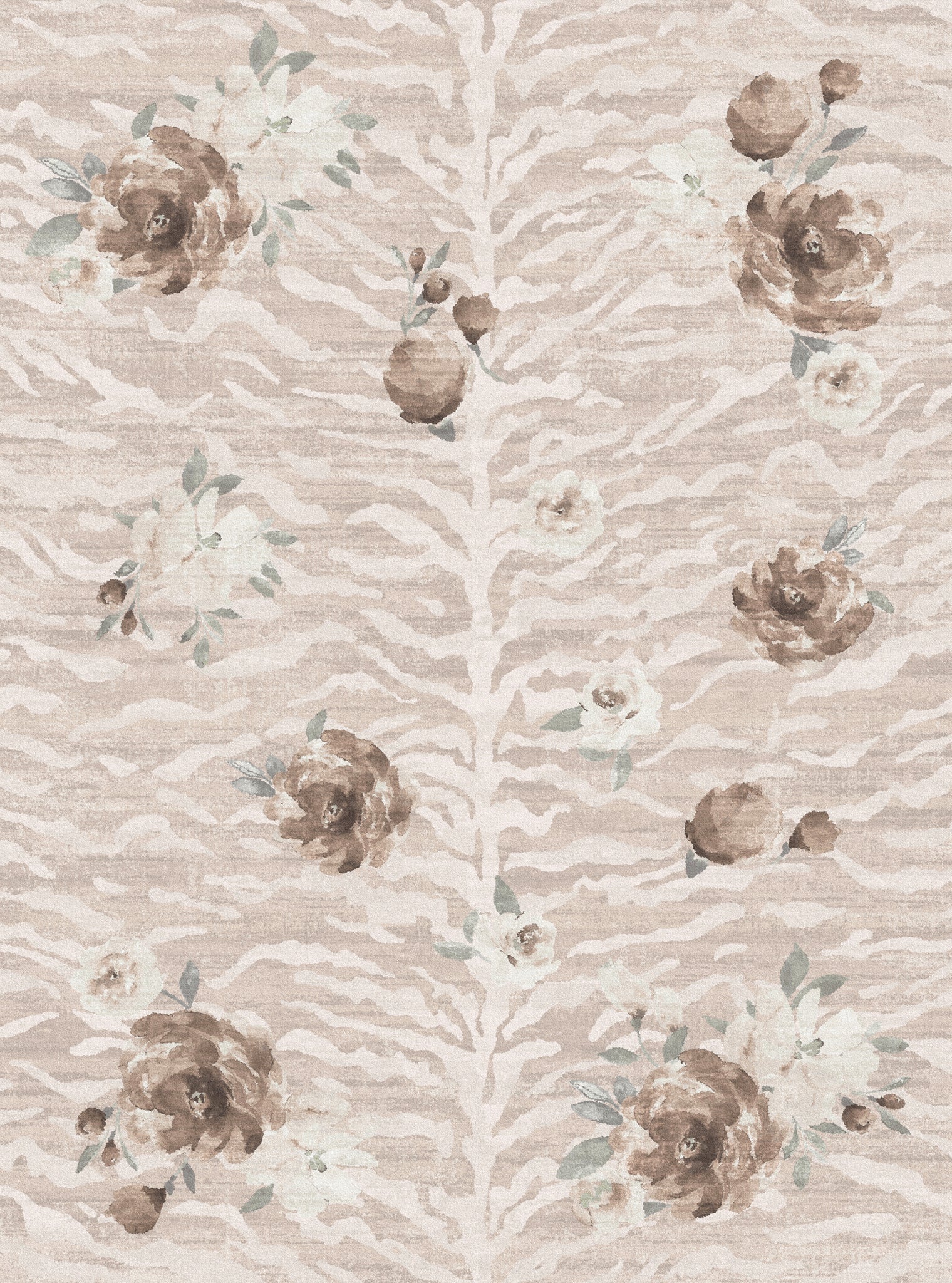 Tessa Gėlių zebro rašto kilimas