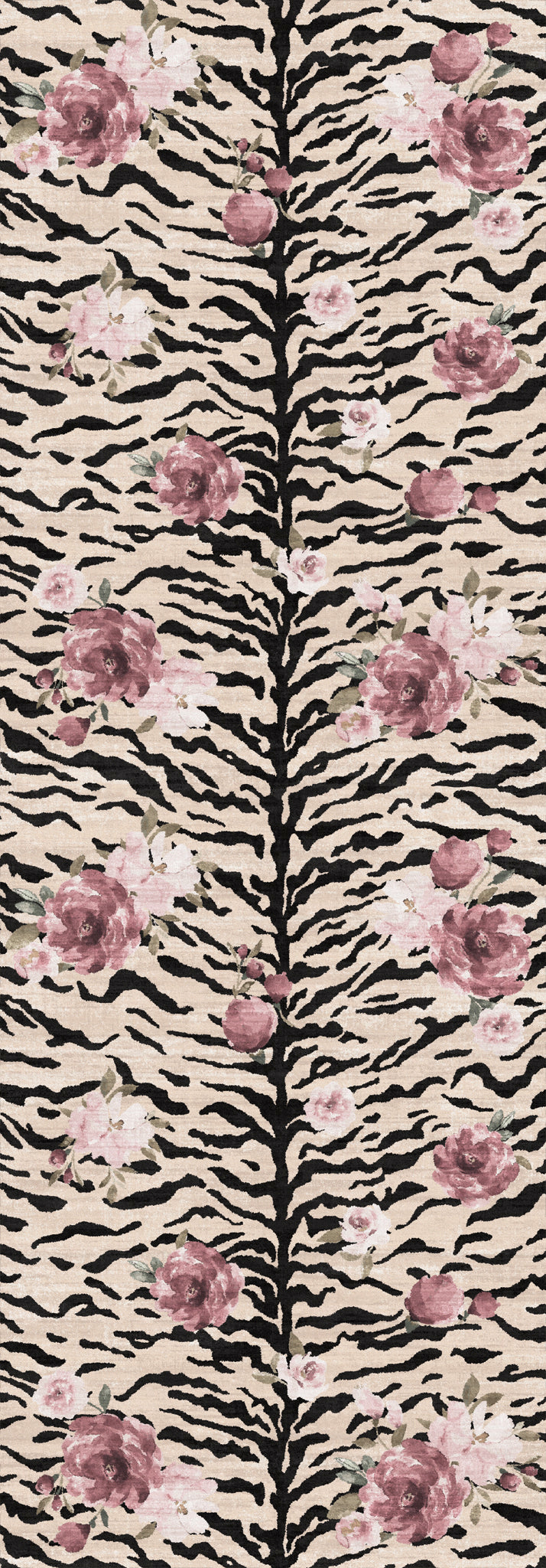 Tessa Gėlių zebro rašto kilimas