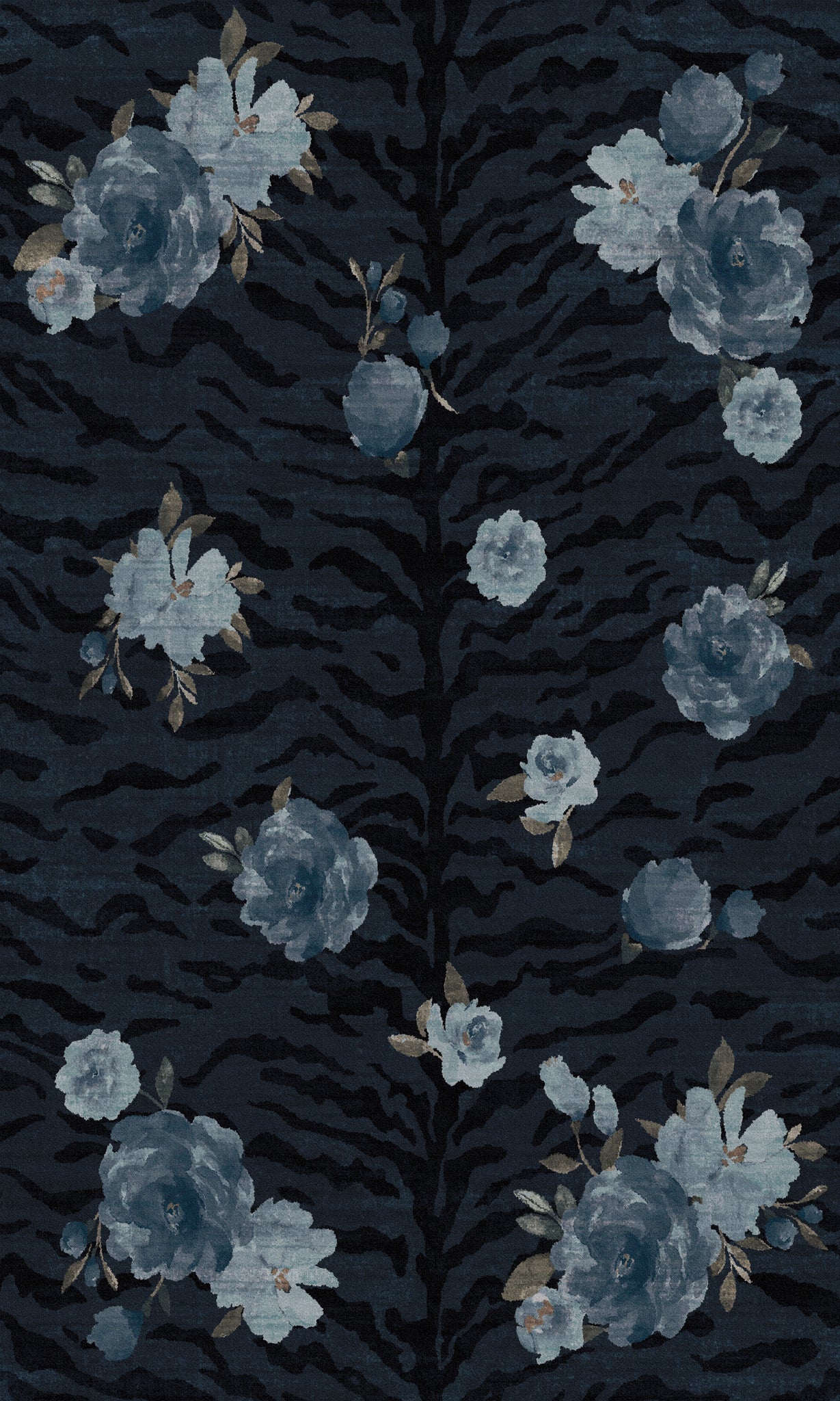 Tessa Gėlių zebro rašto kilimas