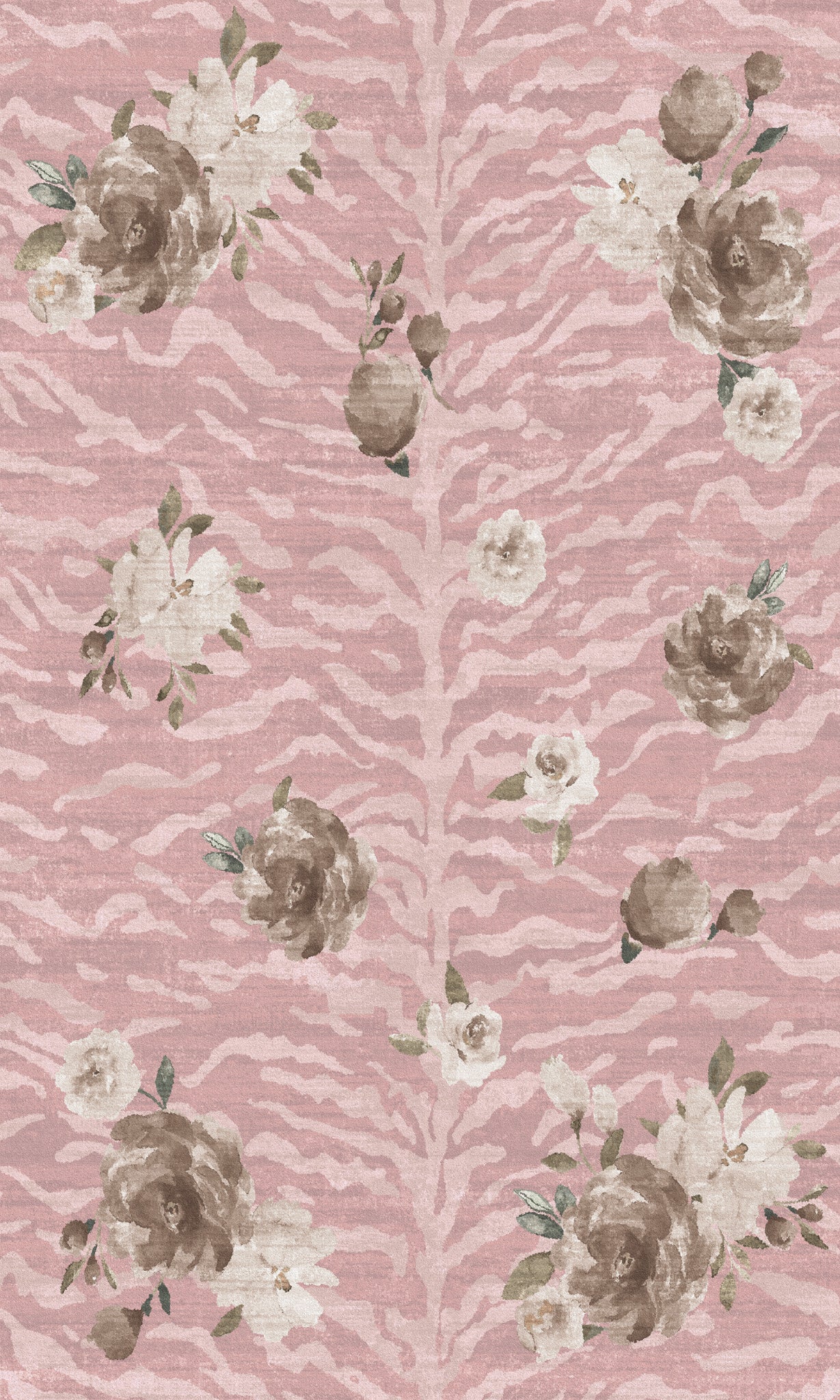 Tessa Gėlių zebro rašto kilimas