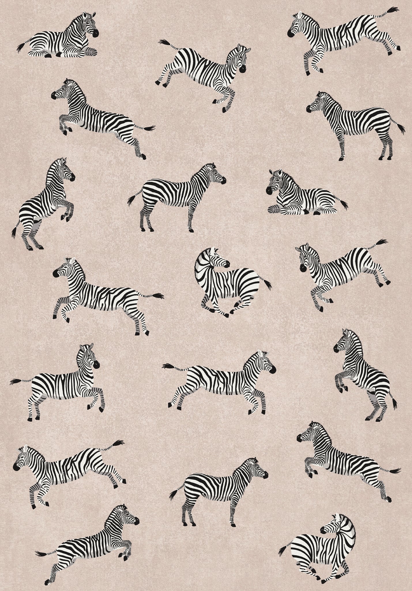 Riley Zebra Print Pattern Rug