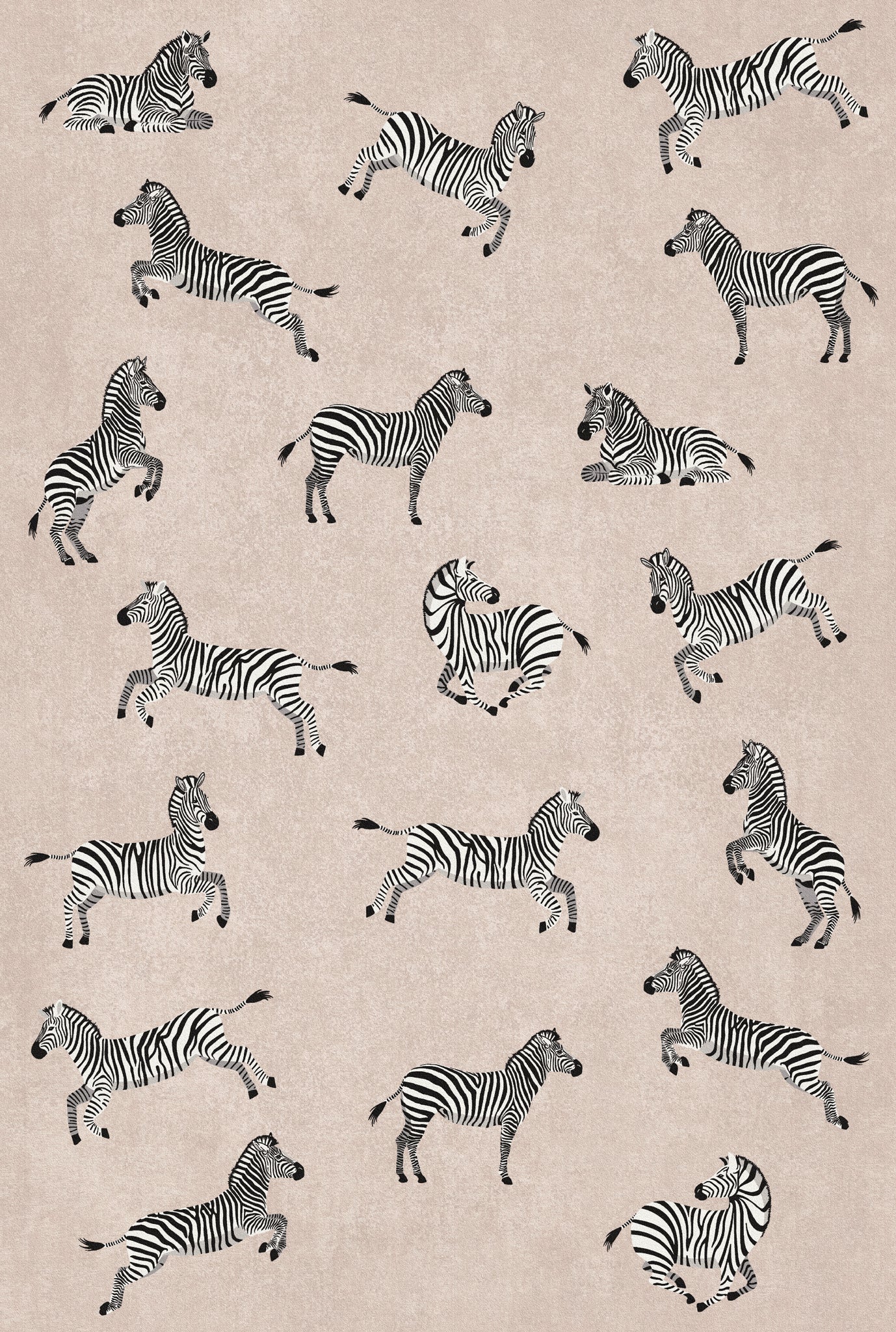 Riley Zebraprint mønster tæppe