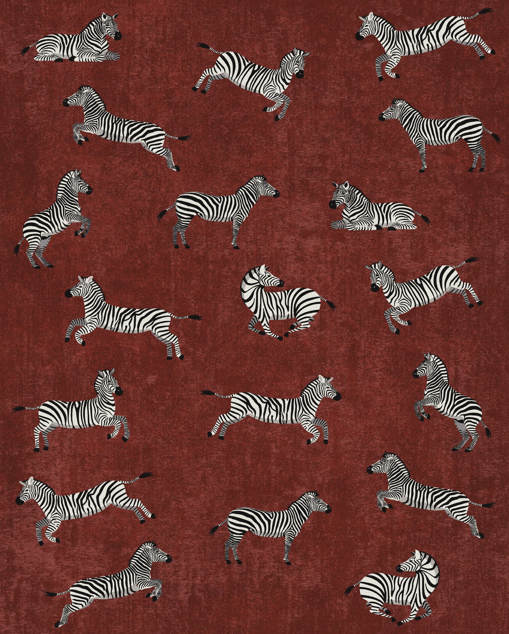 Riley Zebraprint mønster tæppe