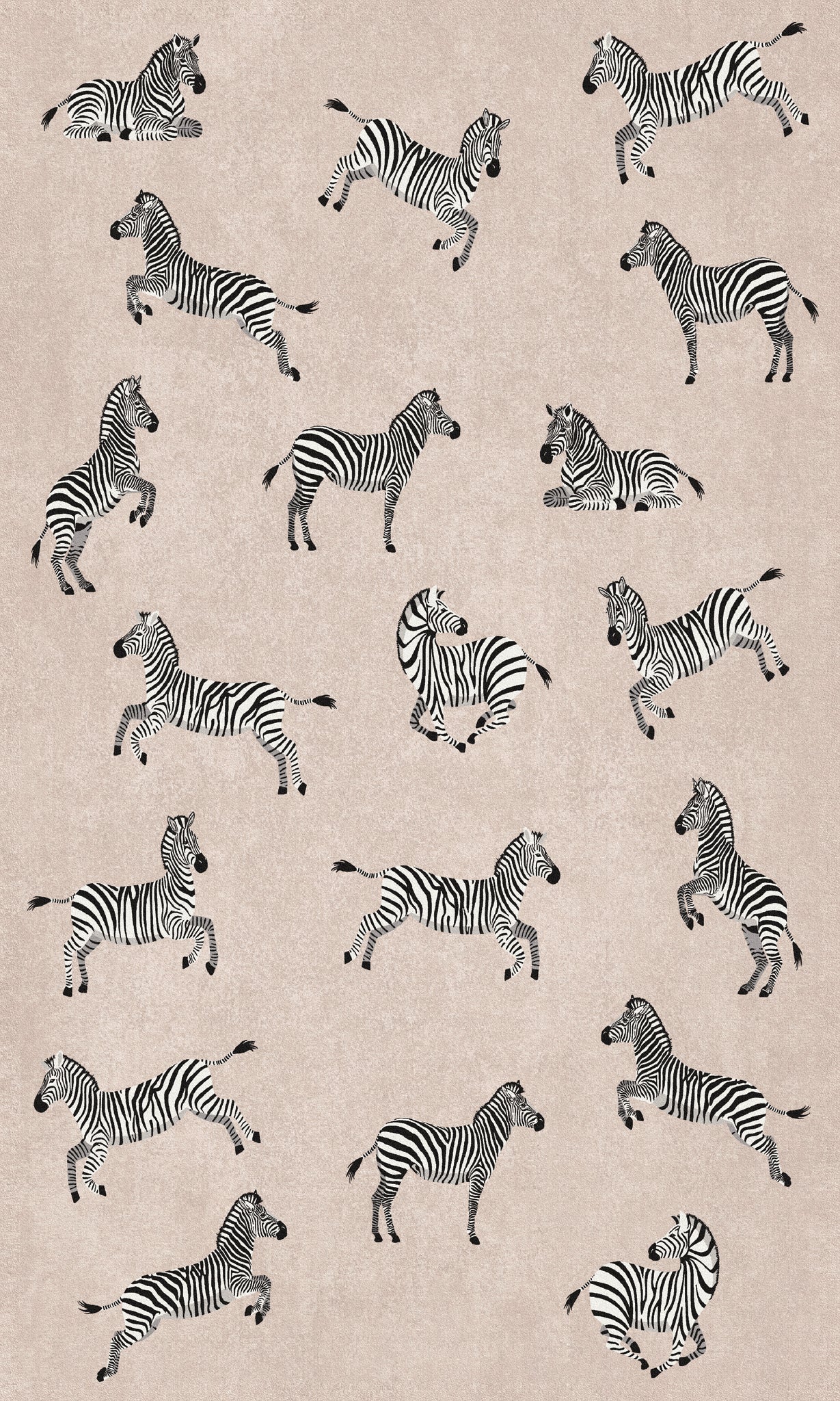 Riley Zebraprint mønster tæppe