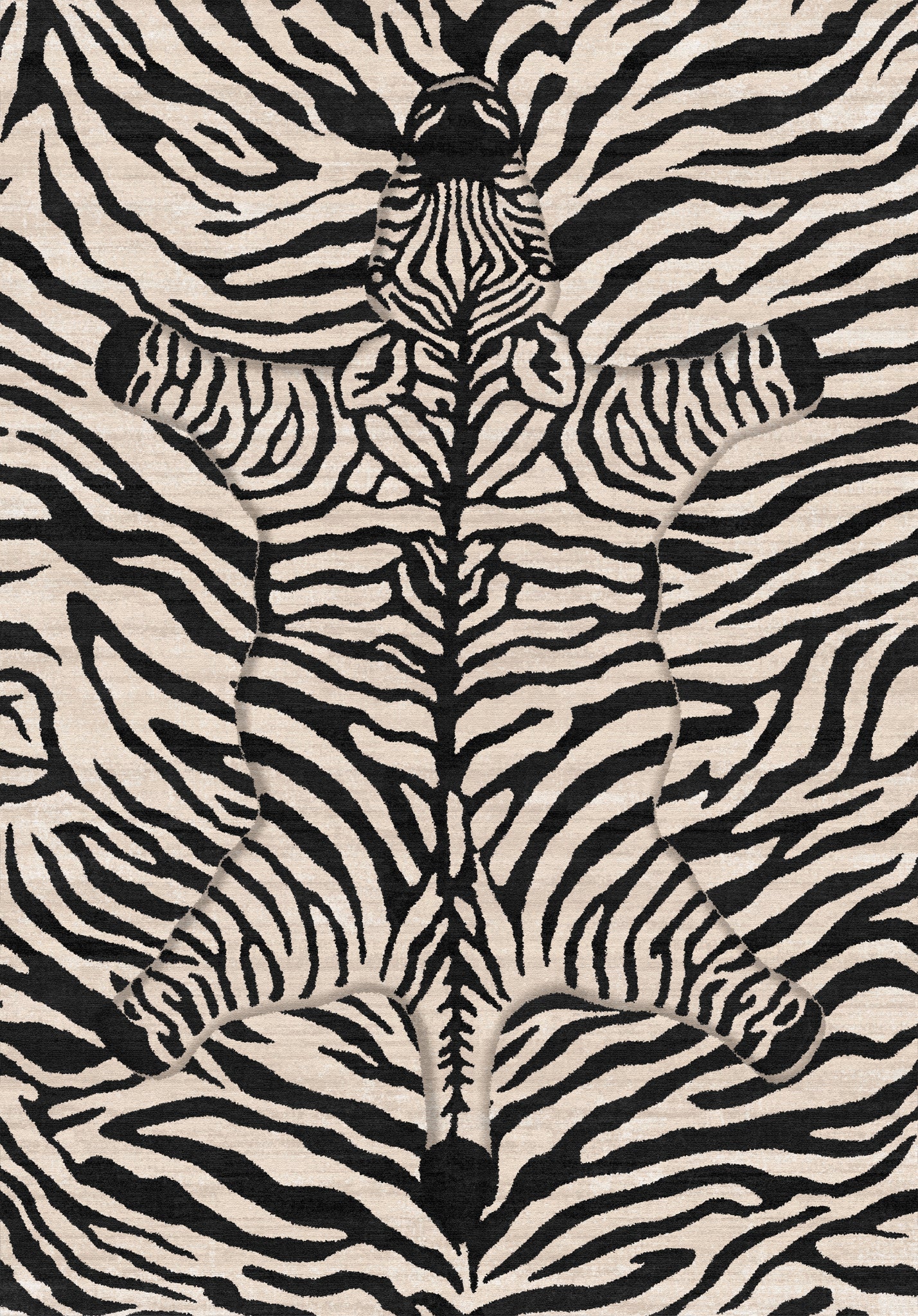 Shaye Dywan Modern Zebra Pattern