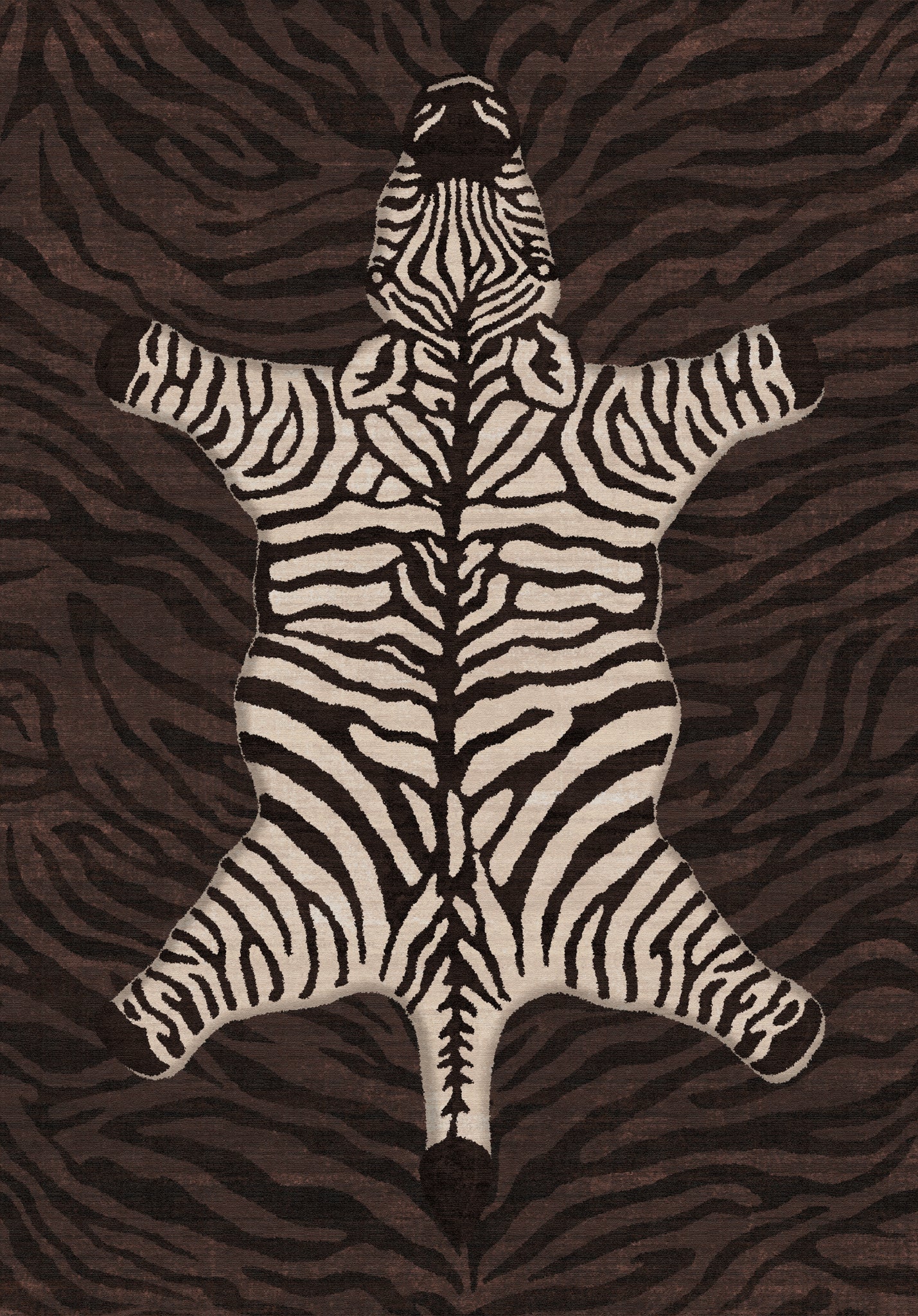 Shaye Dywan Modern Zebra Pattern