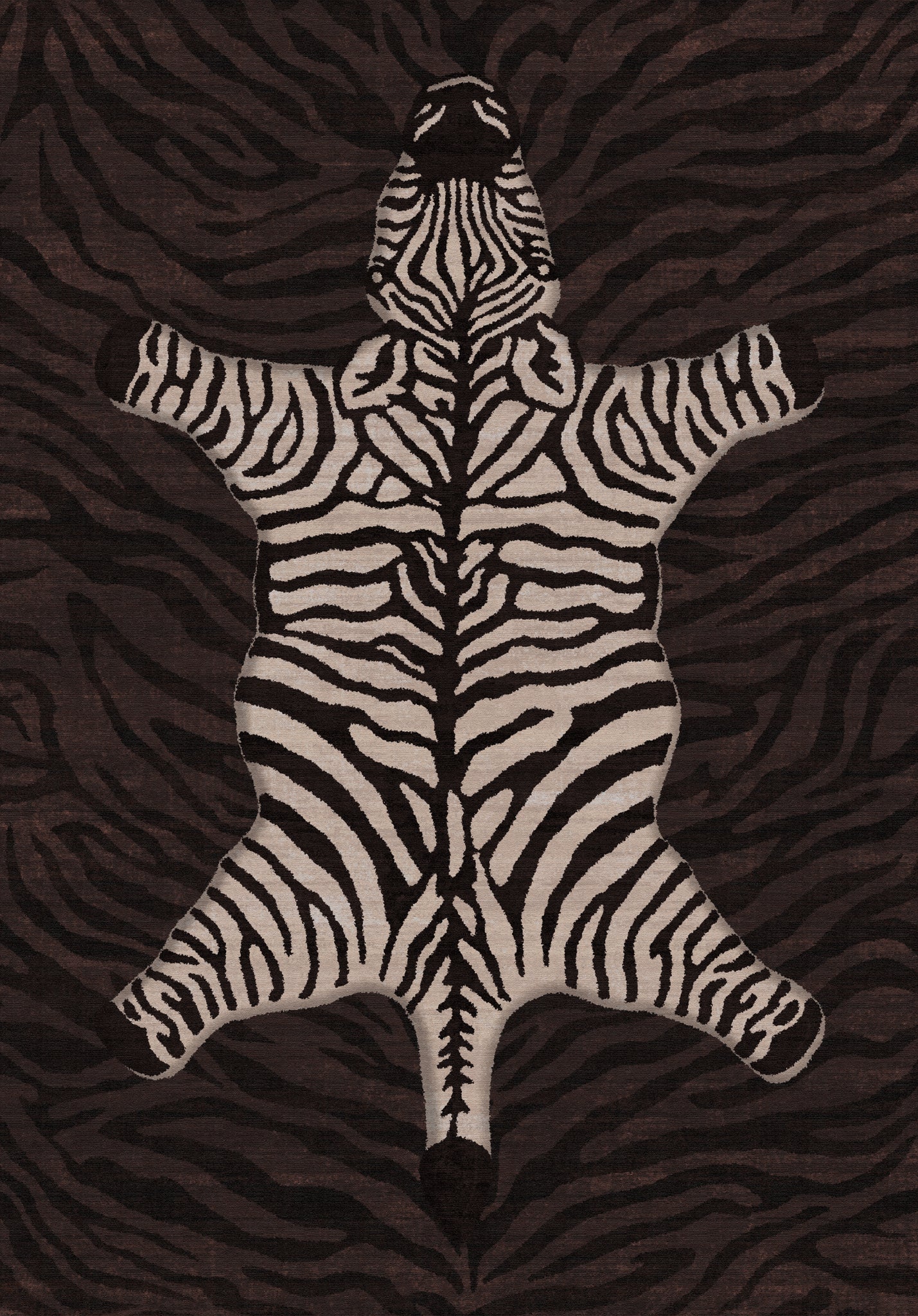 Saie Modern Zebra Pattern Rug