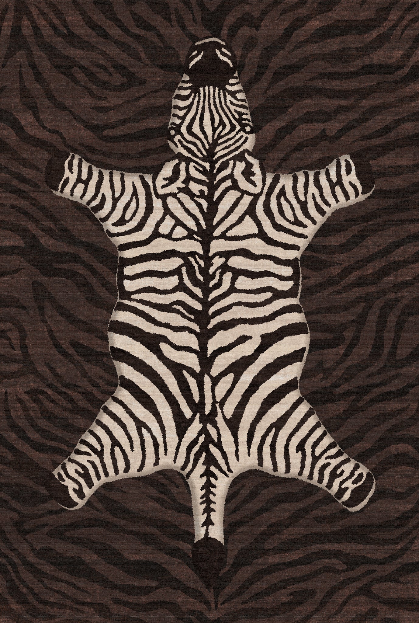 Shaye Dywan Modern Zebra Pattern