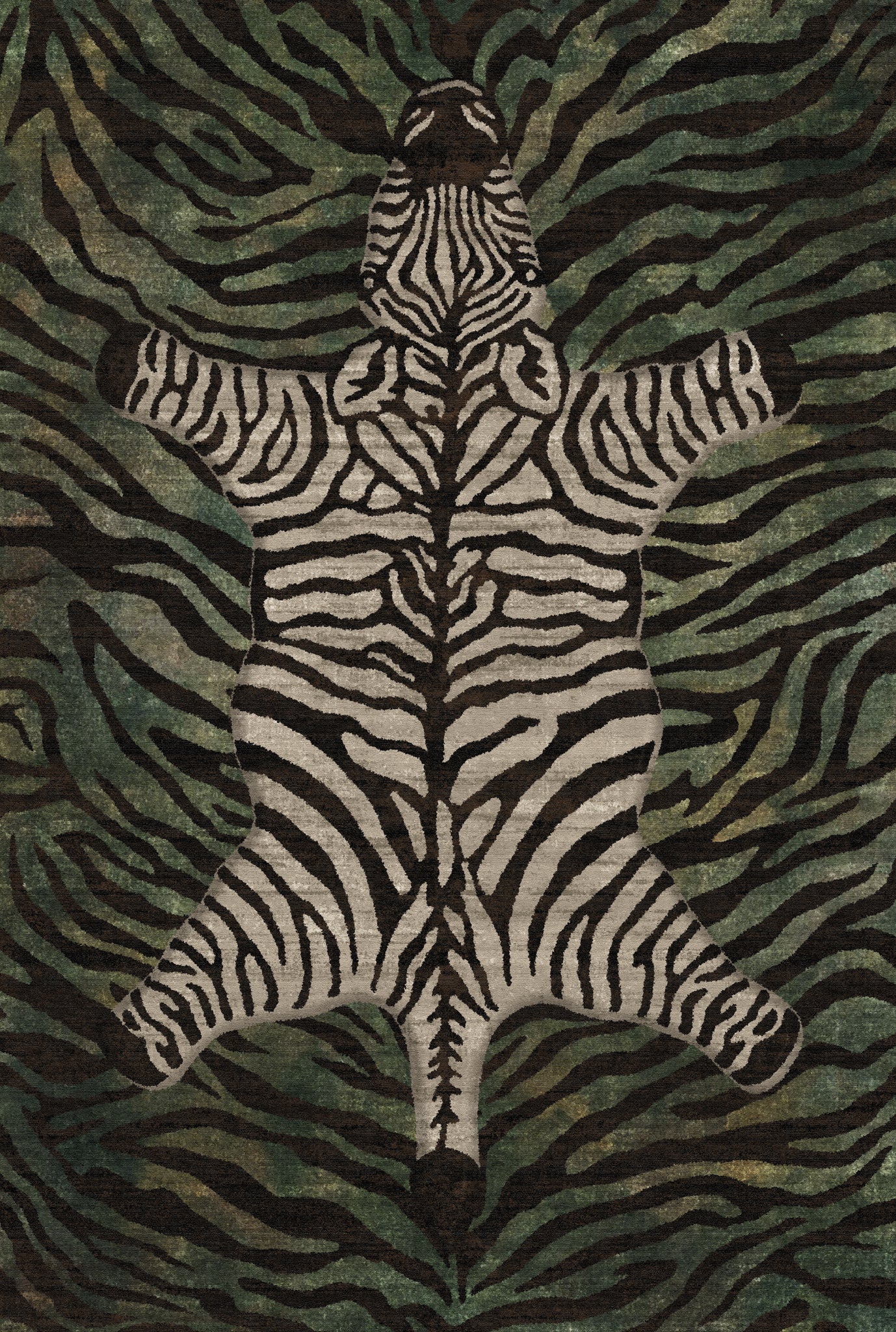 Shaye Dywan Modern Zebra Pattern