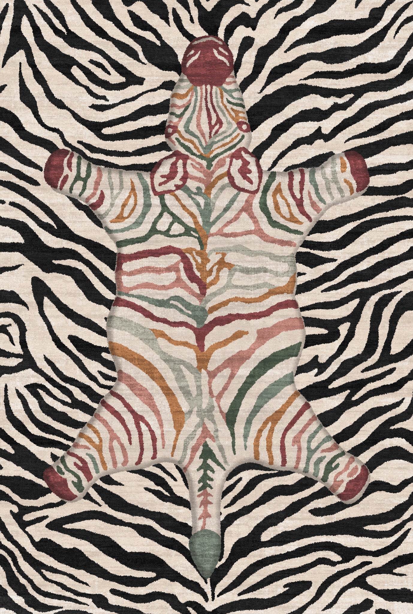 Shaye Dywan Modern Zebra Pattern