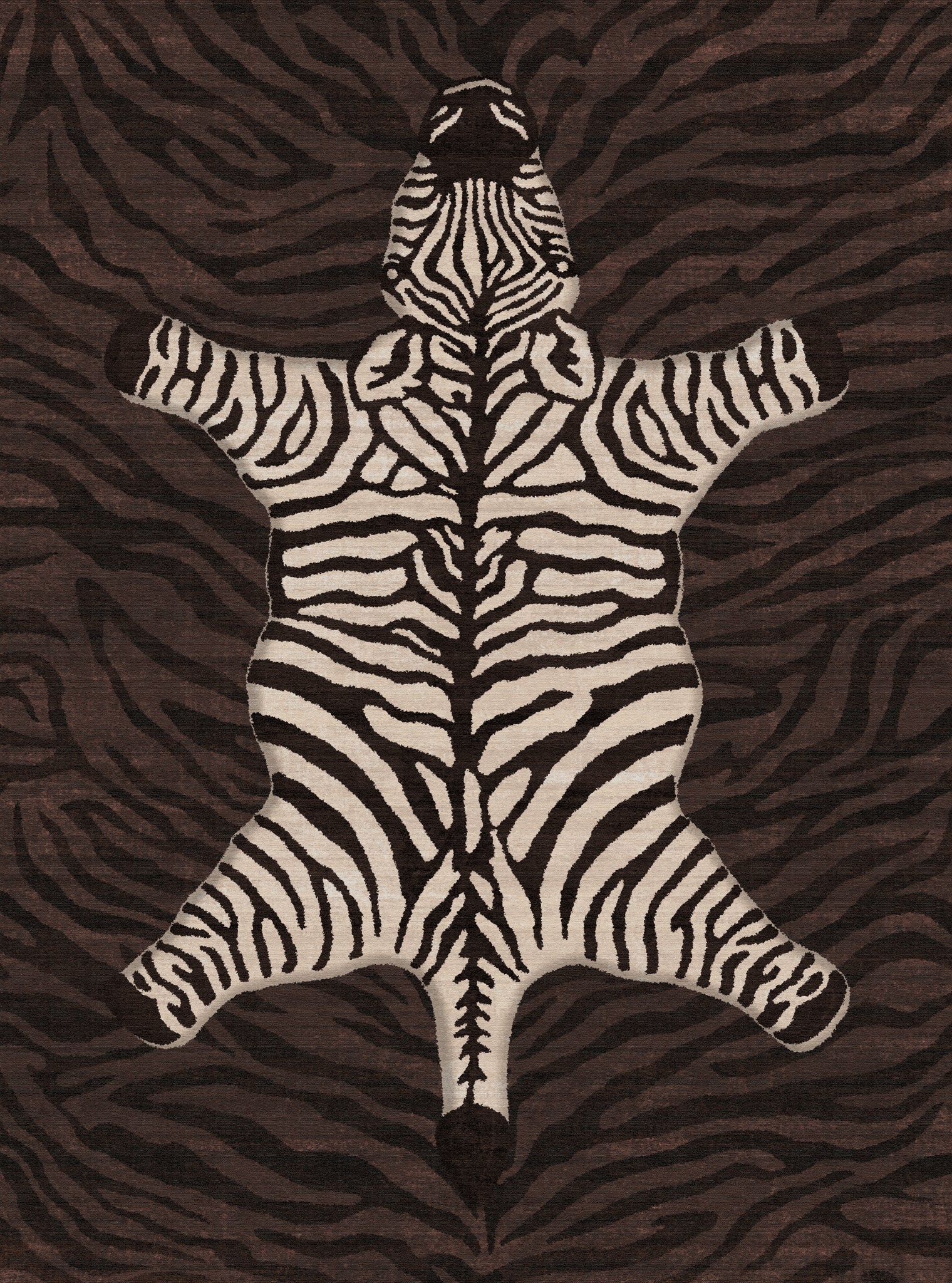 Shaye Dywan Modern Zebra Pattern
