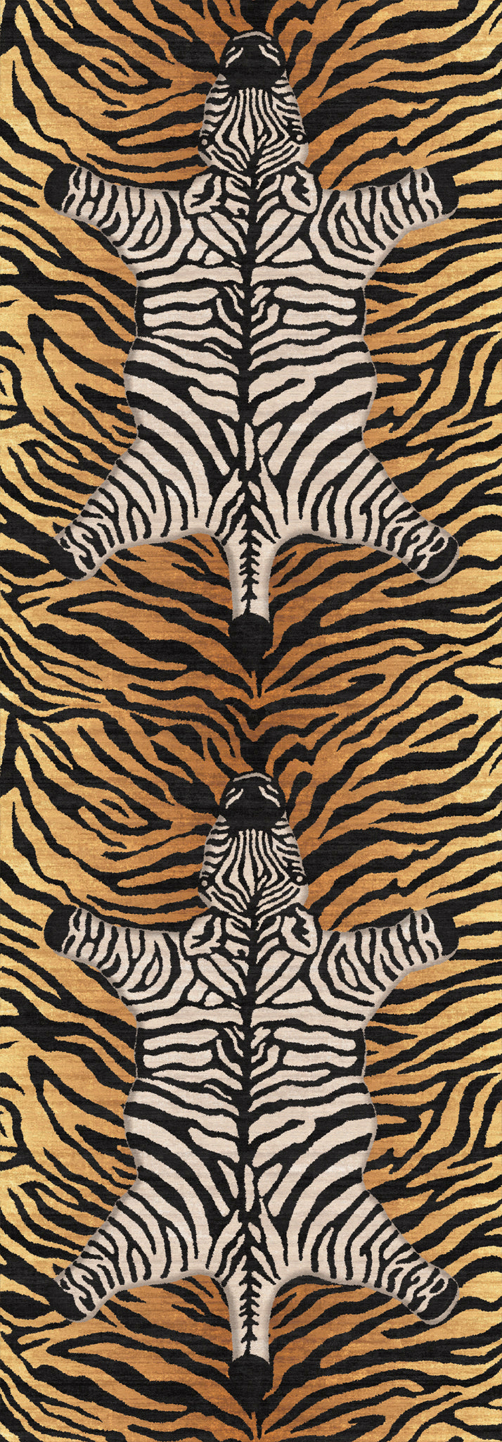 Saie Modern Zebra Pattern Rug