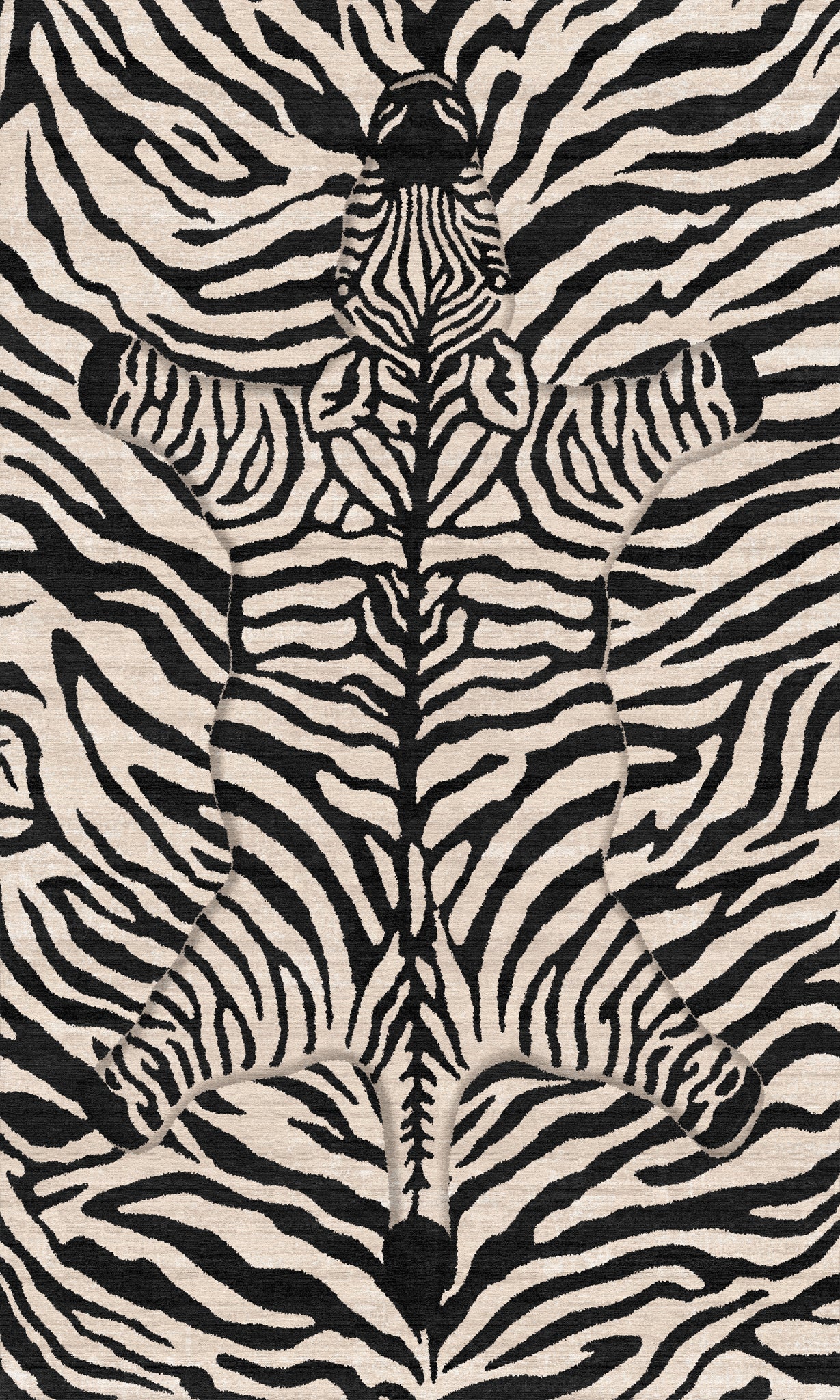 Shaye Dywan Modern Zebra Pattern