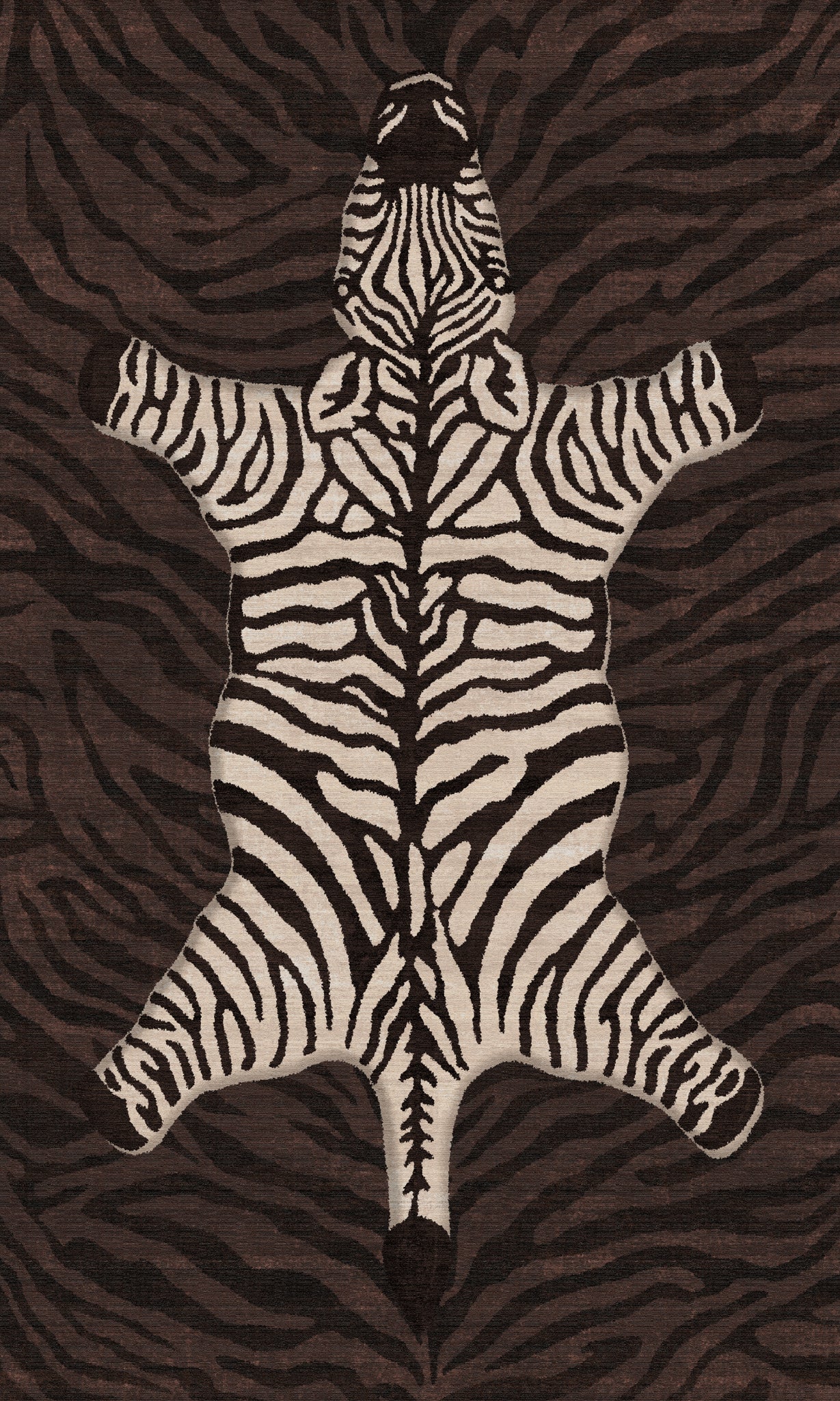 Shaye Dywan Modern Zebra Pattern