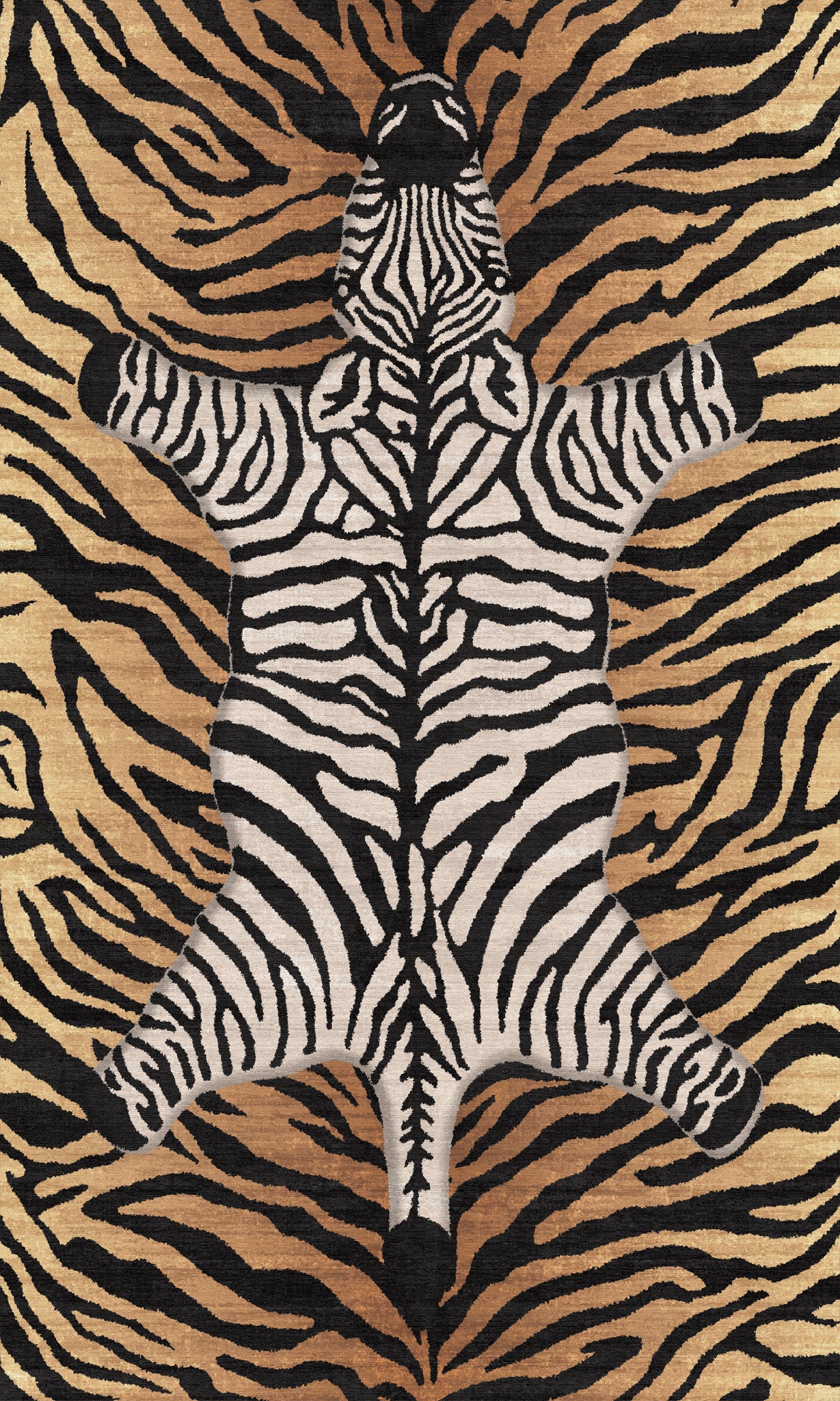 Shaye Dywan Modern Zebra Pattern
