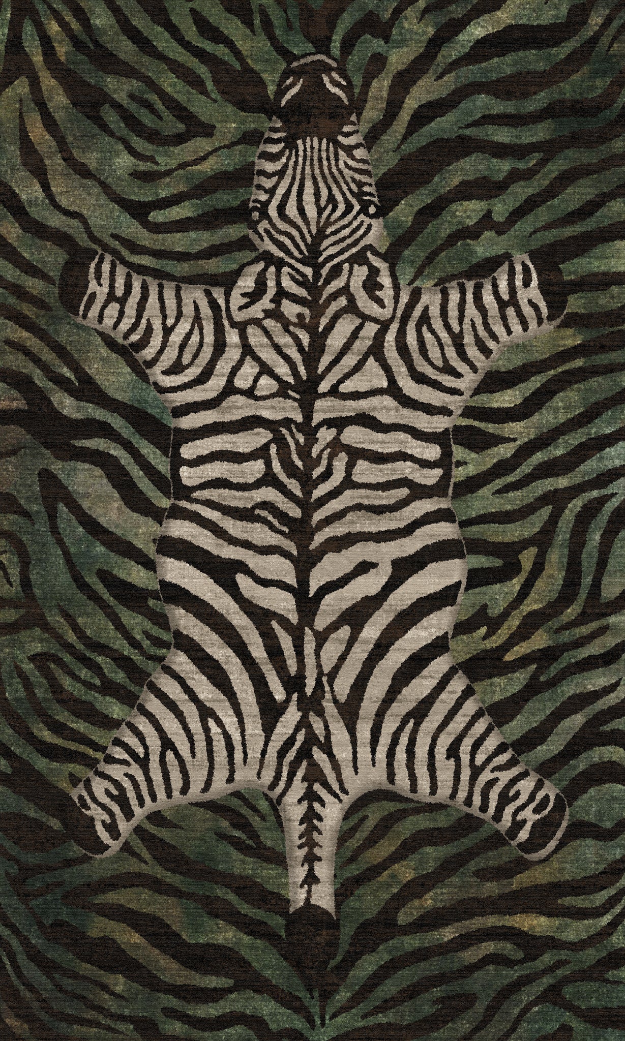 Shaye Dywan Modern Zebra Pattern