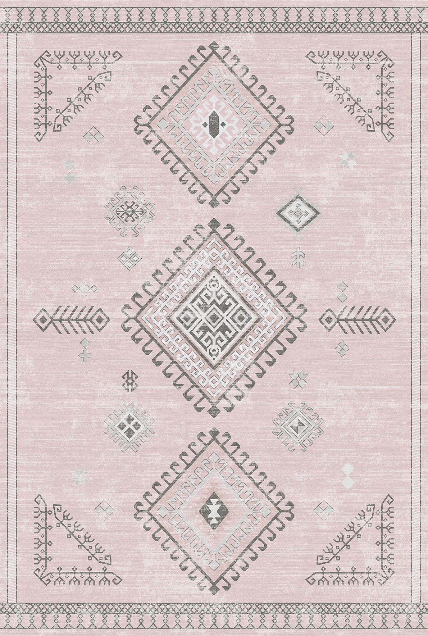 Mila Tribal Diamond Pattern Rug