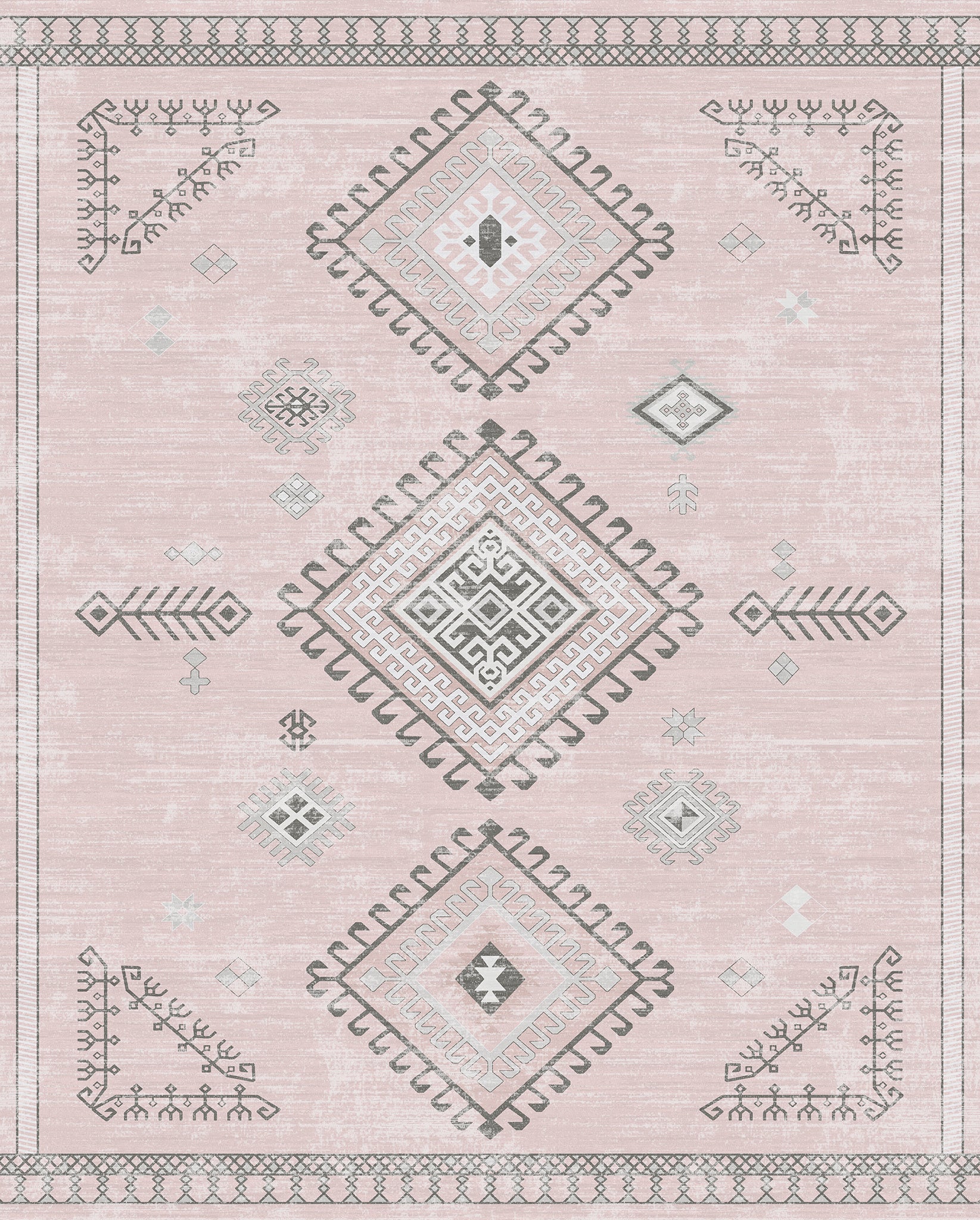 Mila Tribal Diamond Pattern Rug