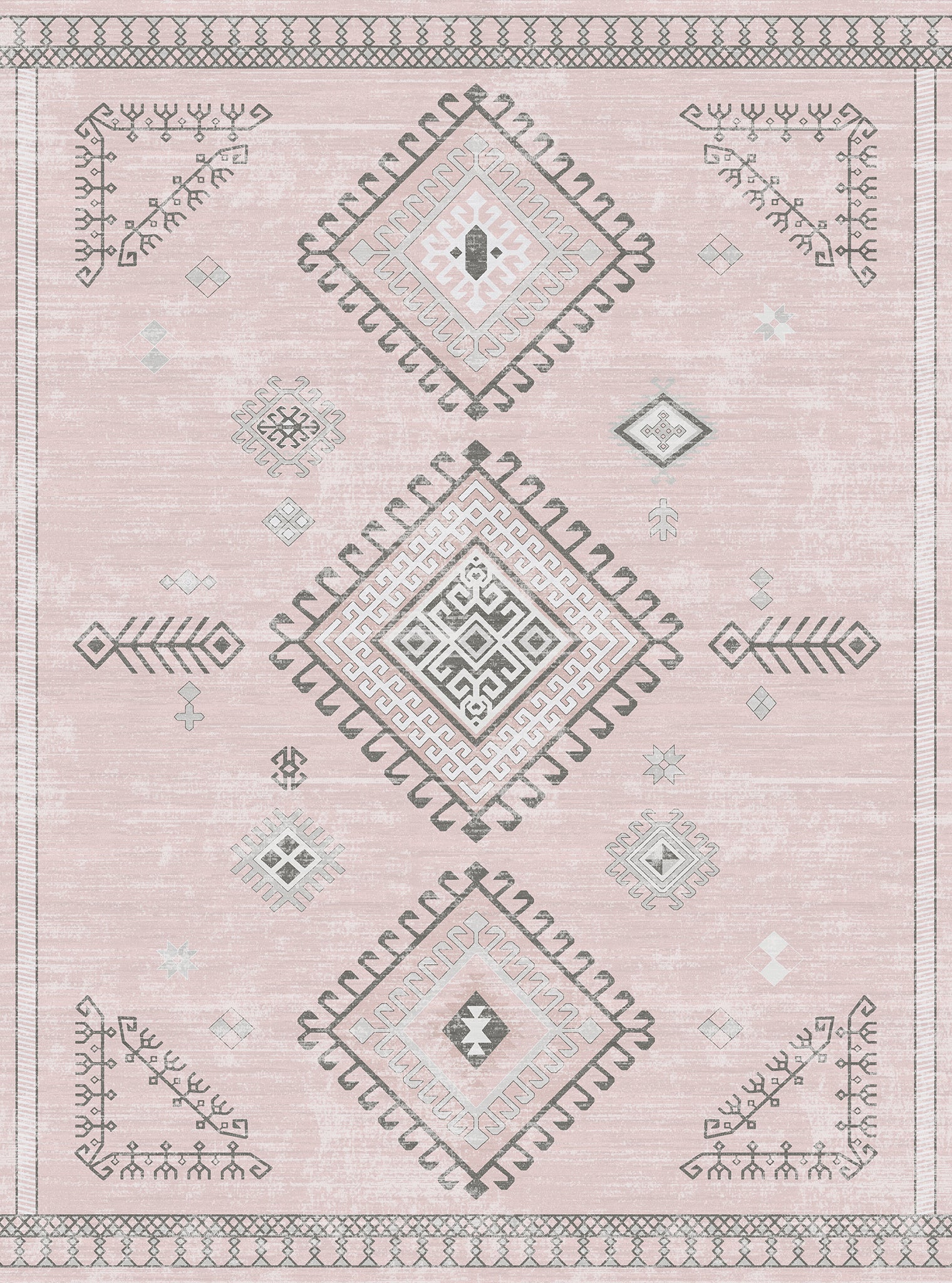 Mila Tribal Diamond Pattern Rug