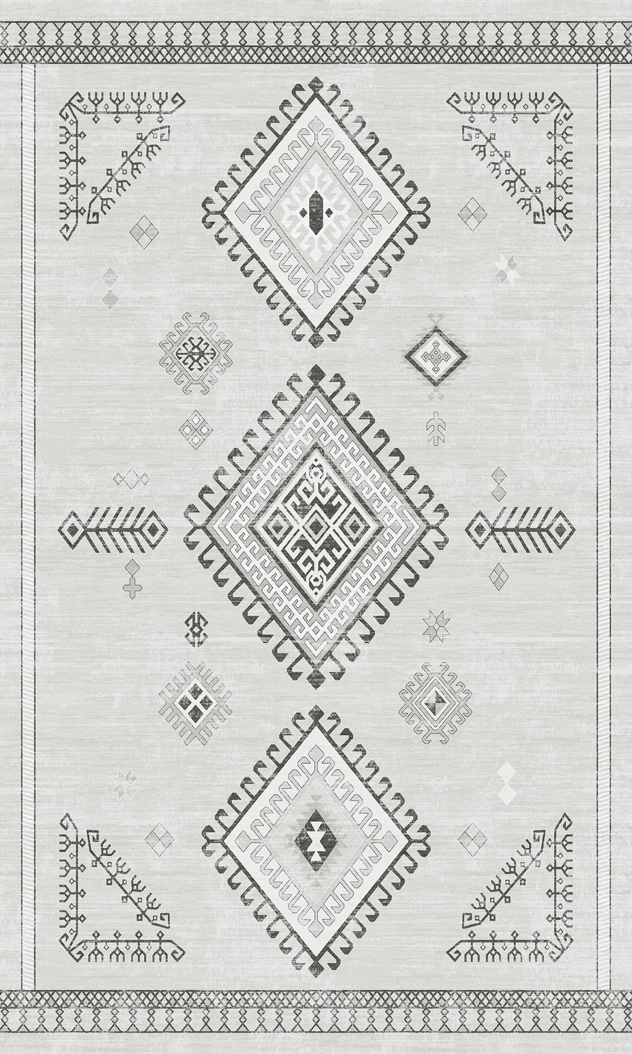 Mila Tribal Diamond Pattern Rug