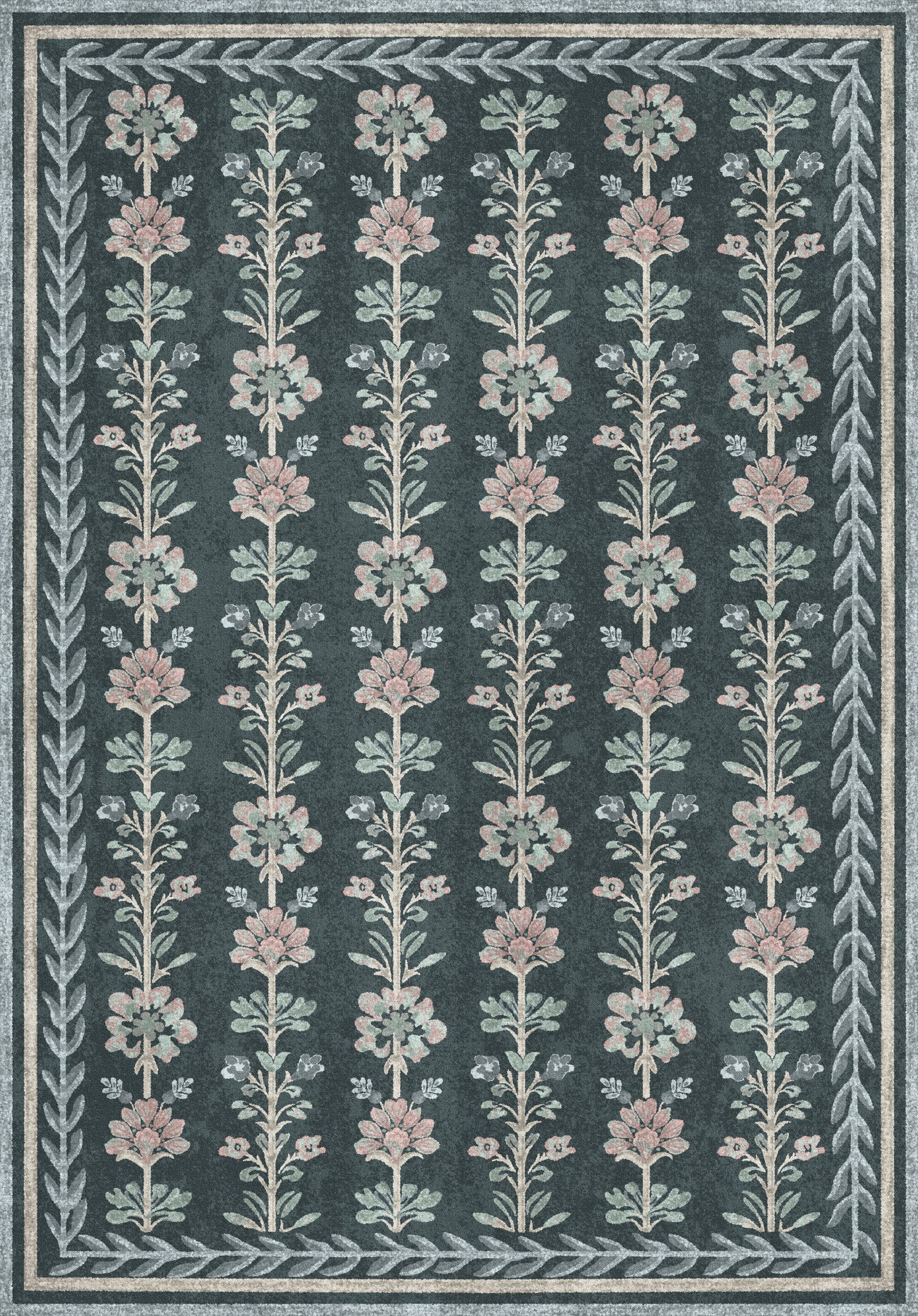 Aimee Vintage Botanisch Tapijt