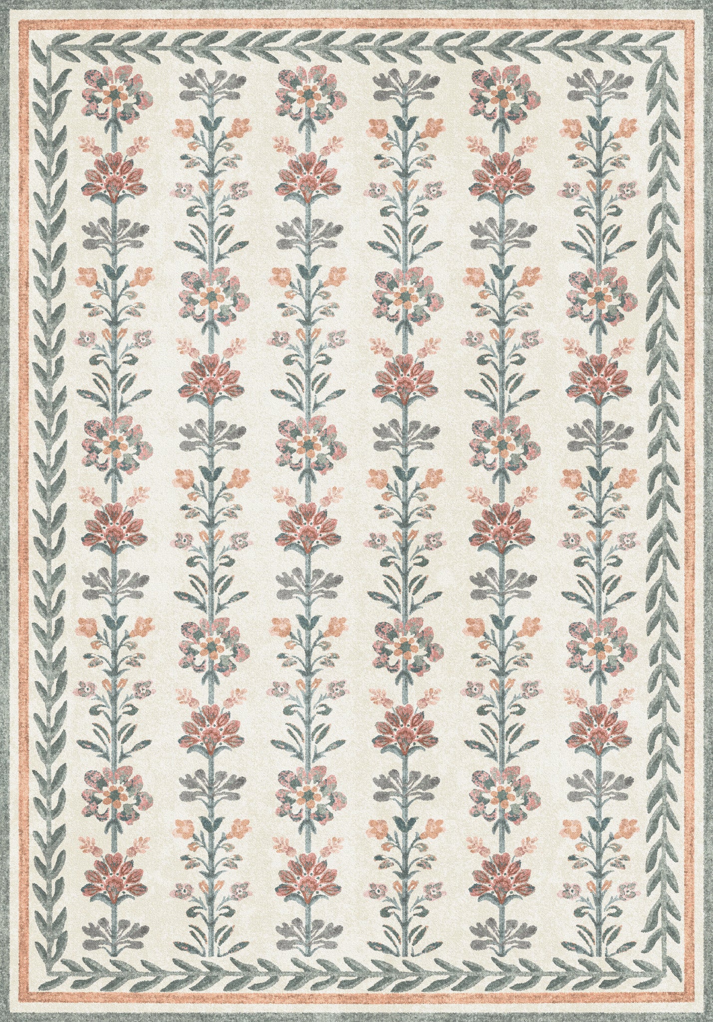 Aimee Vintage Botanisch Tapijt