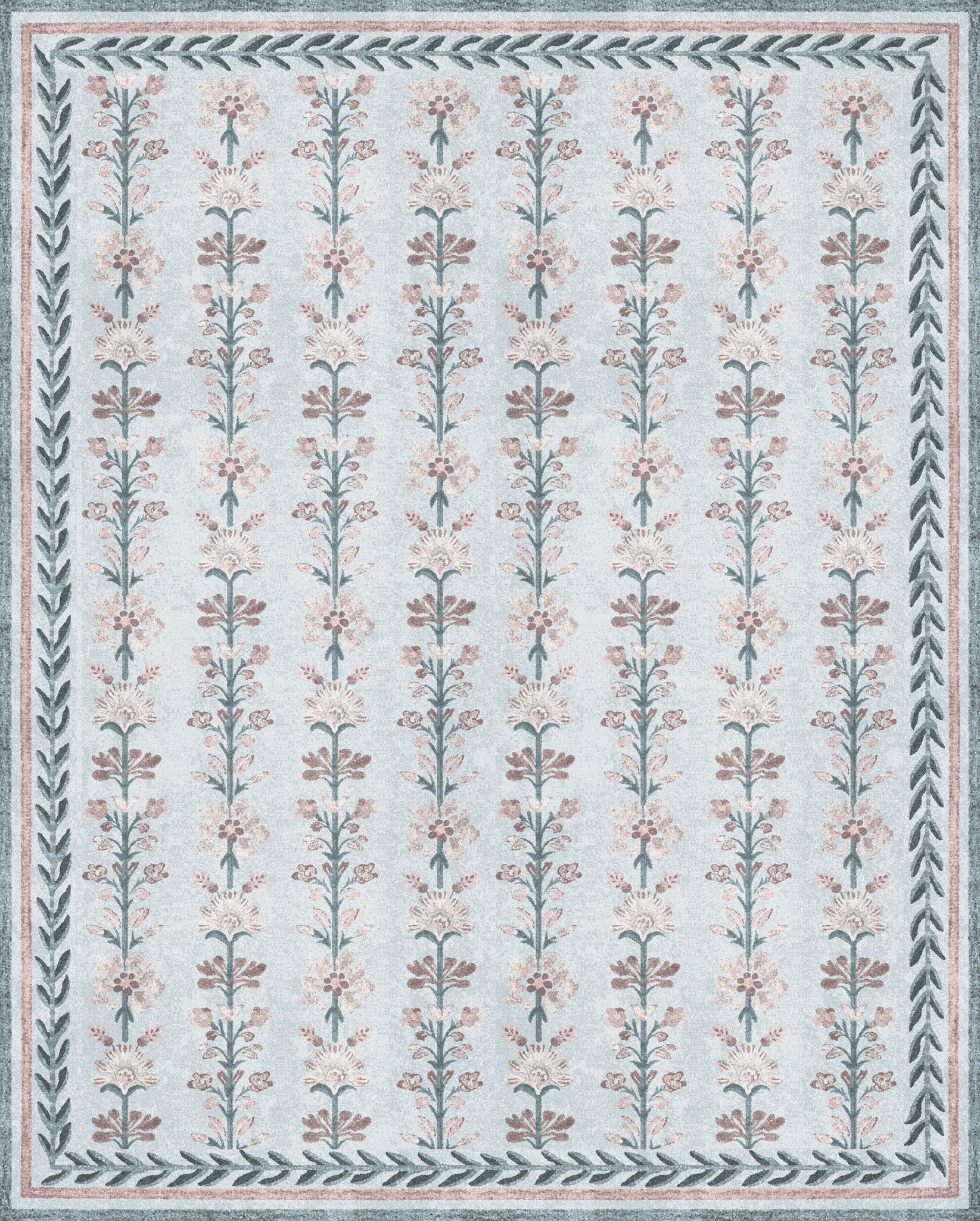 Aimee Vintage Botanisch Tapijt