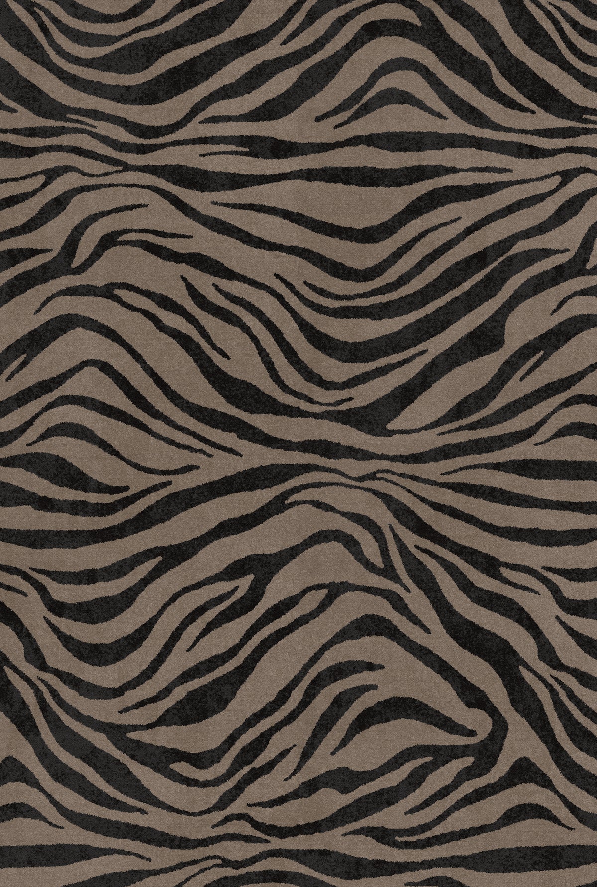 Roxy Wavy Zebra Print Rug
