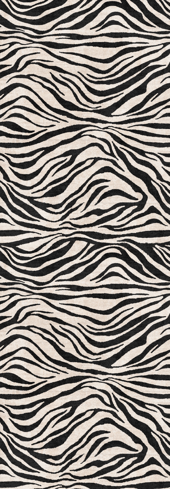 Roxy Wavy Zebra Print Rug