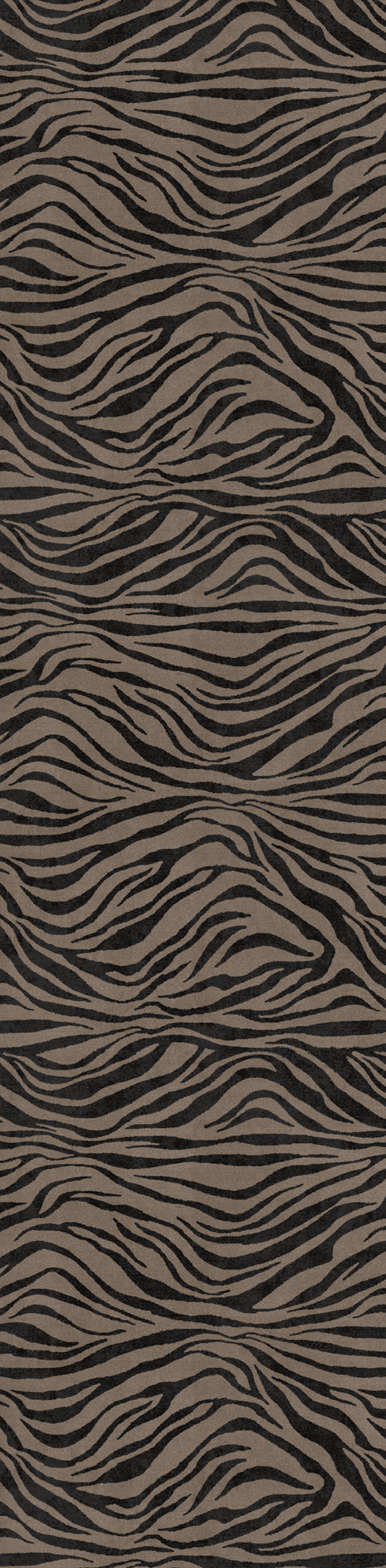Roxy Wavy Zebra Print Rug