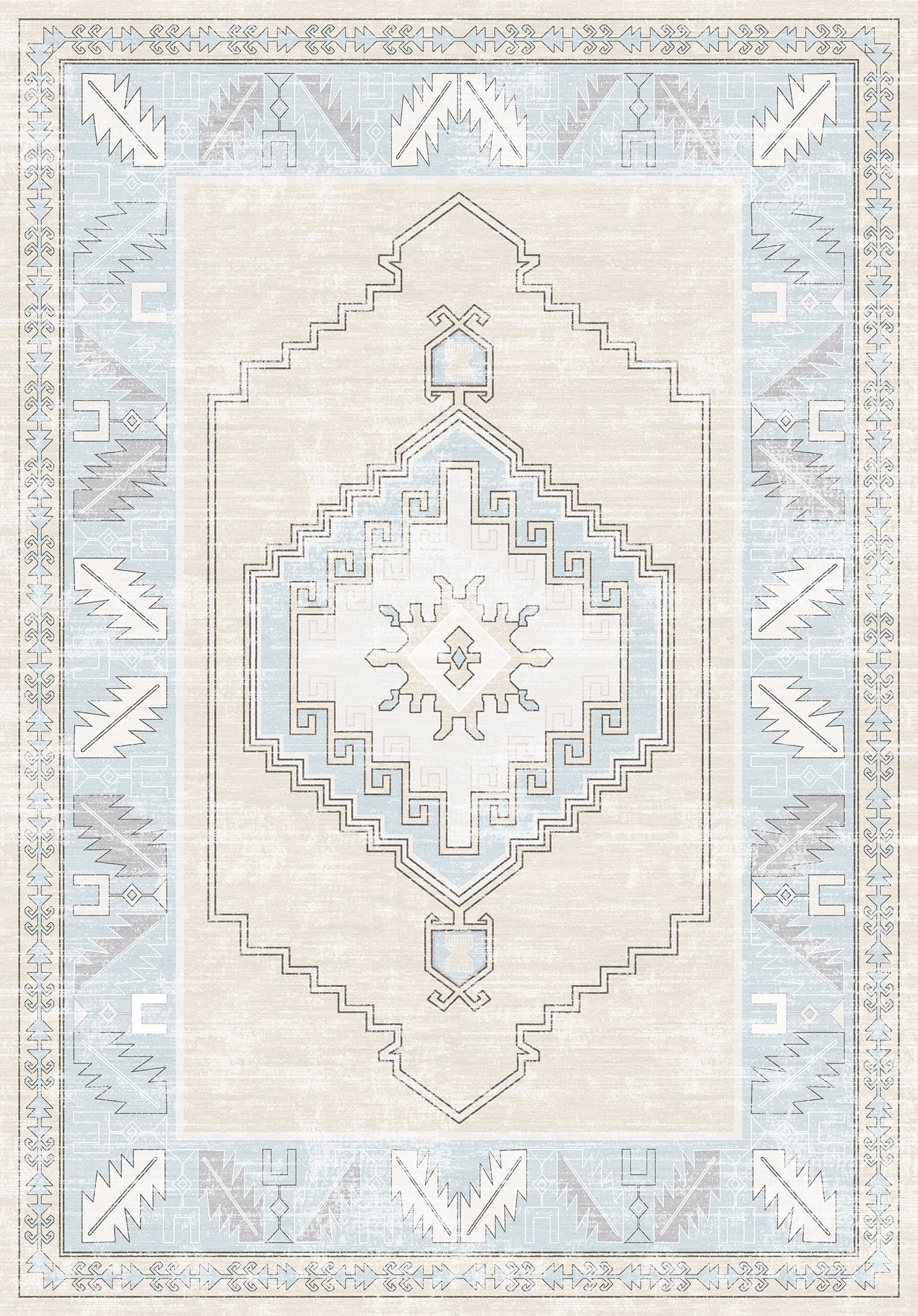 Casia Persian Geometric Accent Rug