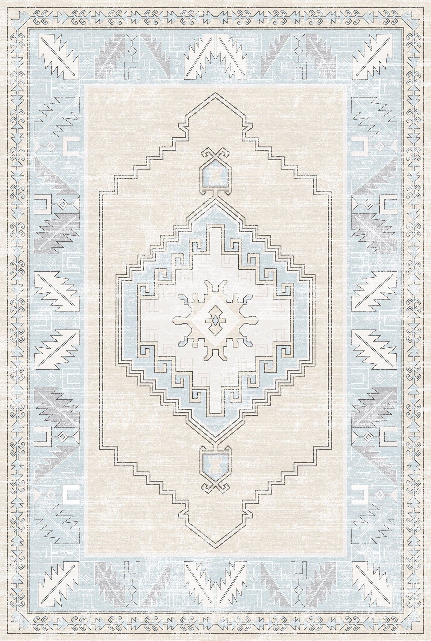 Casia Persian Geometric Accent Rug
