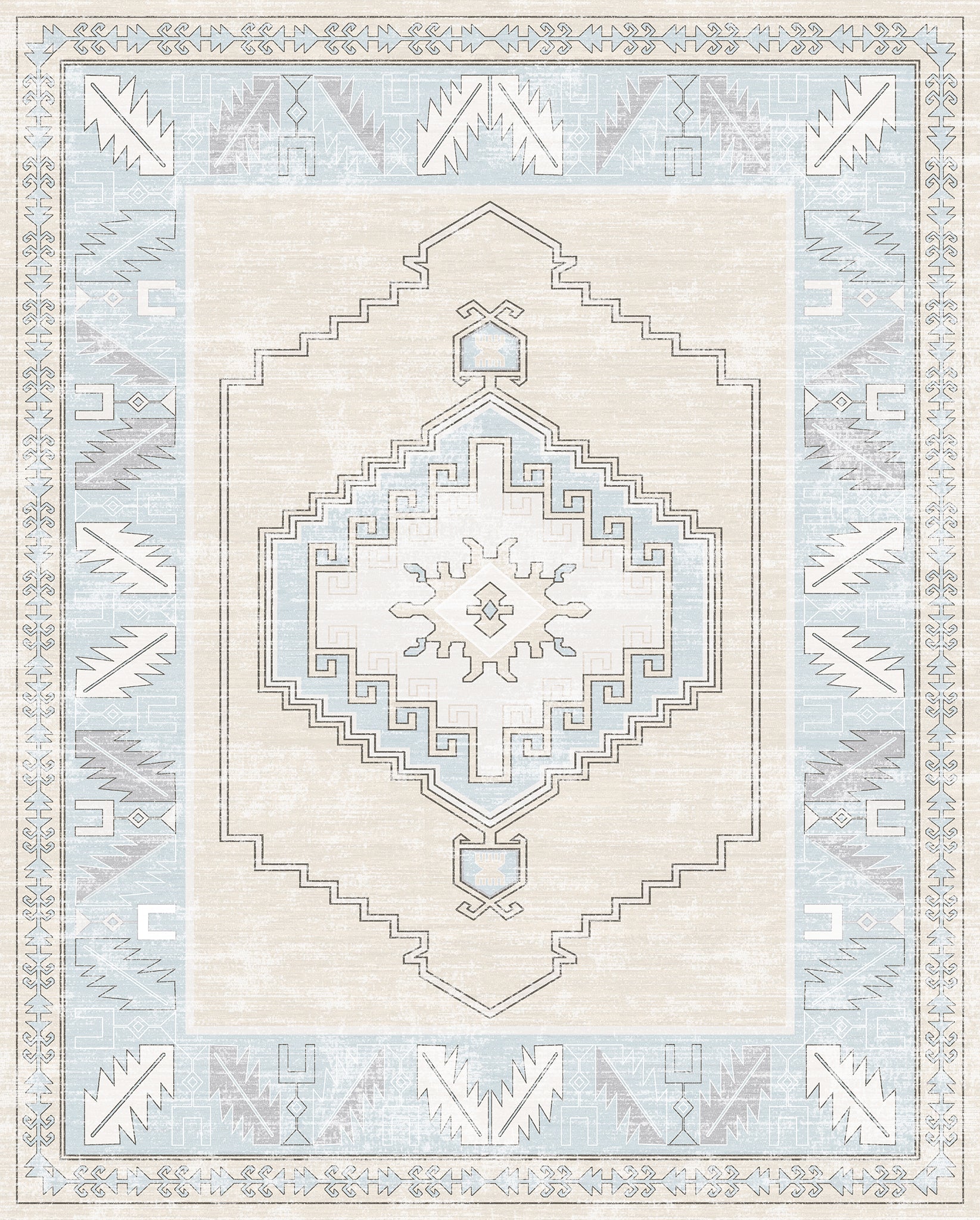 Casia Persian Geometric Accent Rug