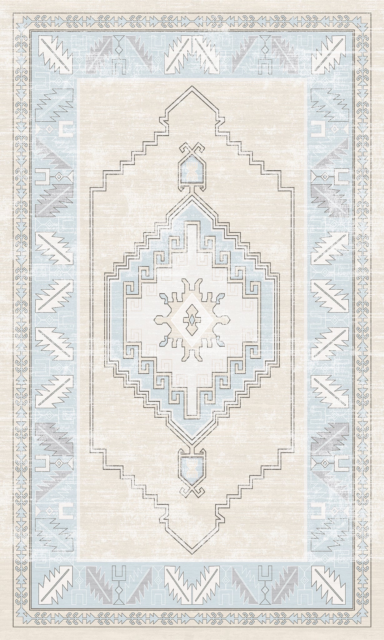 Casia Persian Geometric Accent Rug