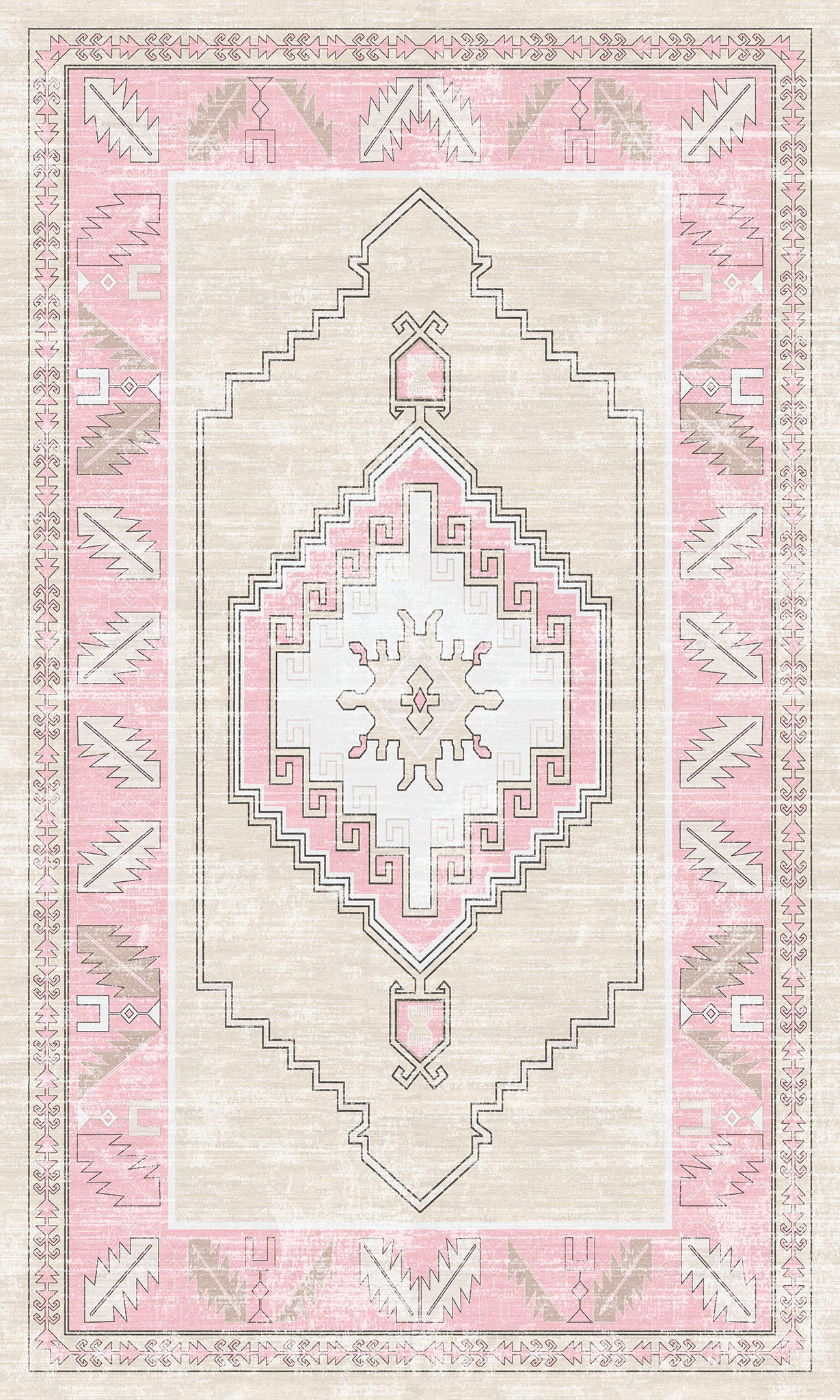 Casia Persian Geometric Accent Rug