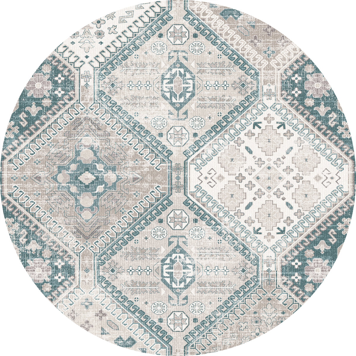 Everly Geometrischer Medaillon-Teppich