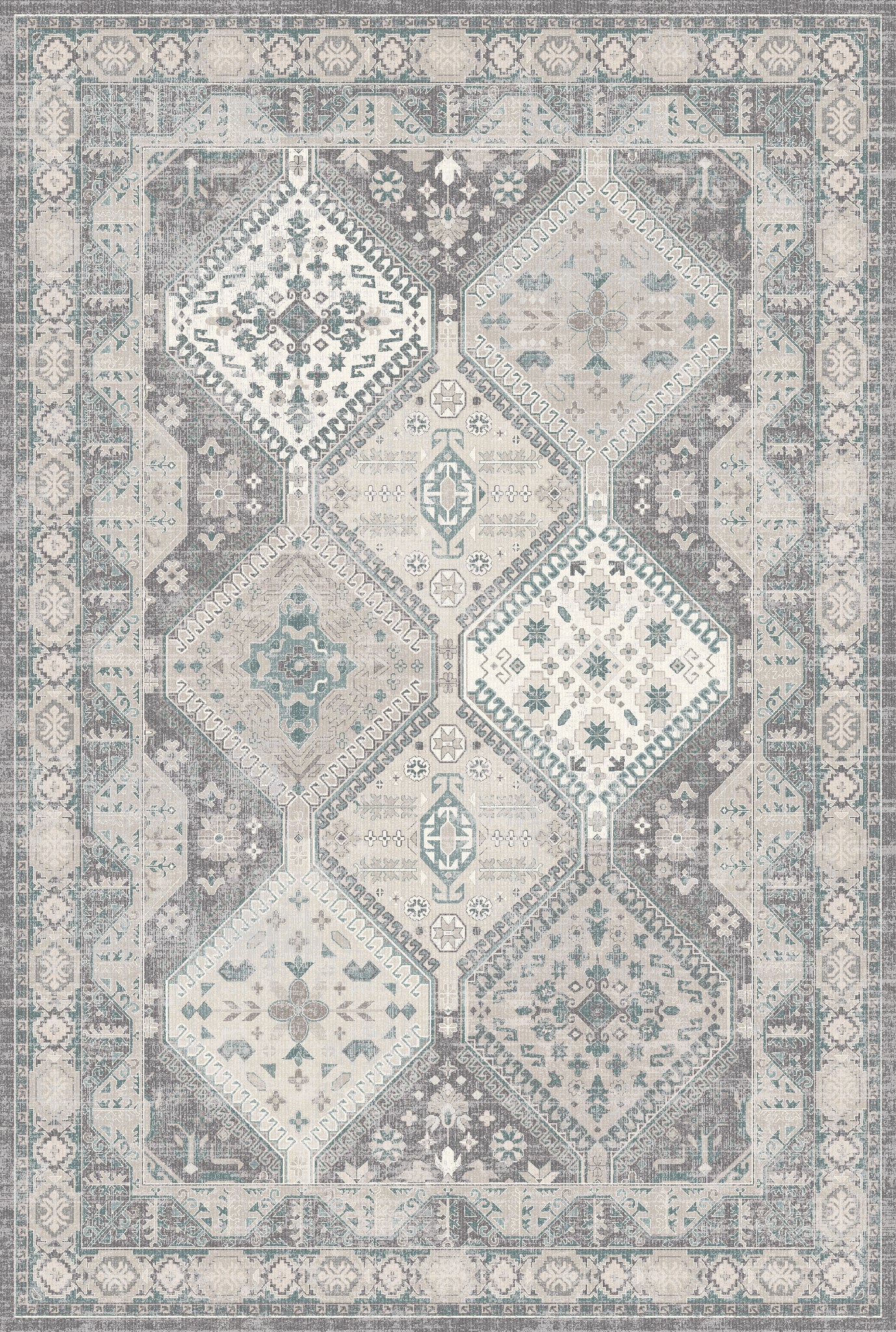Everly Geometric Medallion Rug