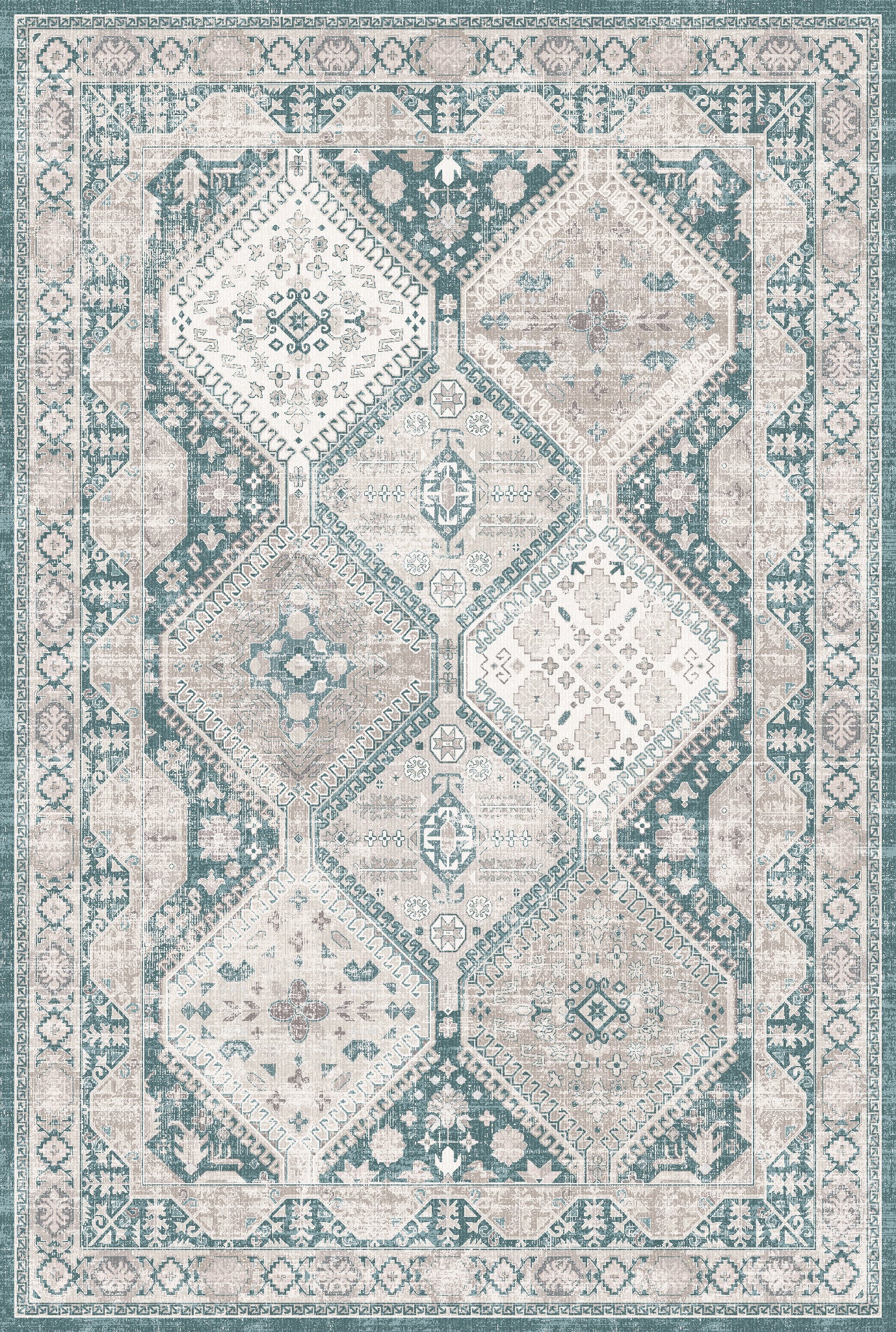 Everly Geometric Medallion Rug