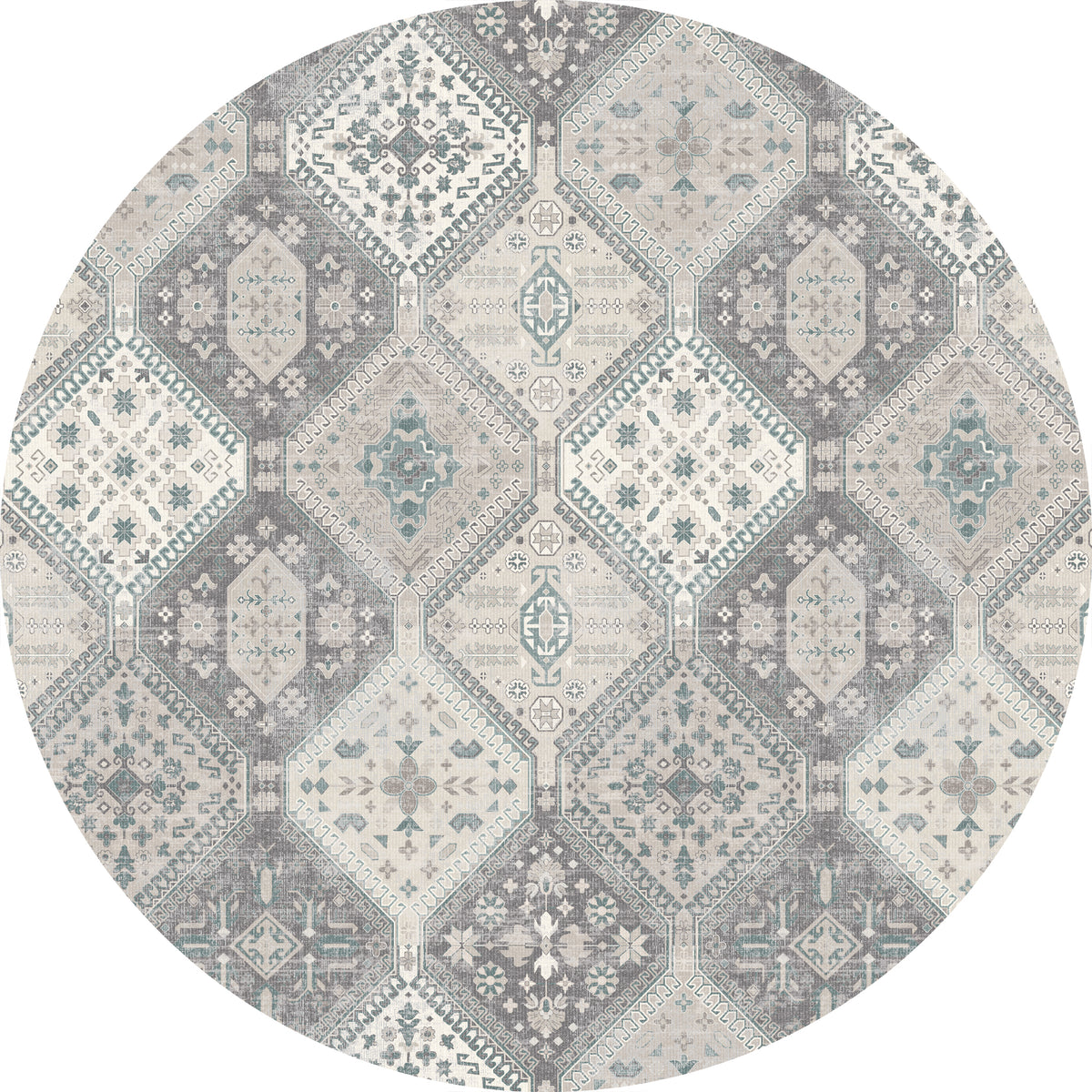 Everly Geometrischer Medaillon-Teppich