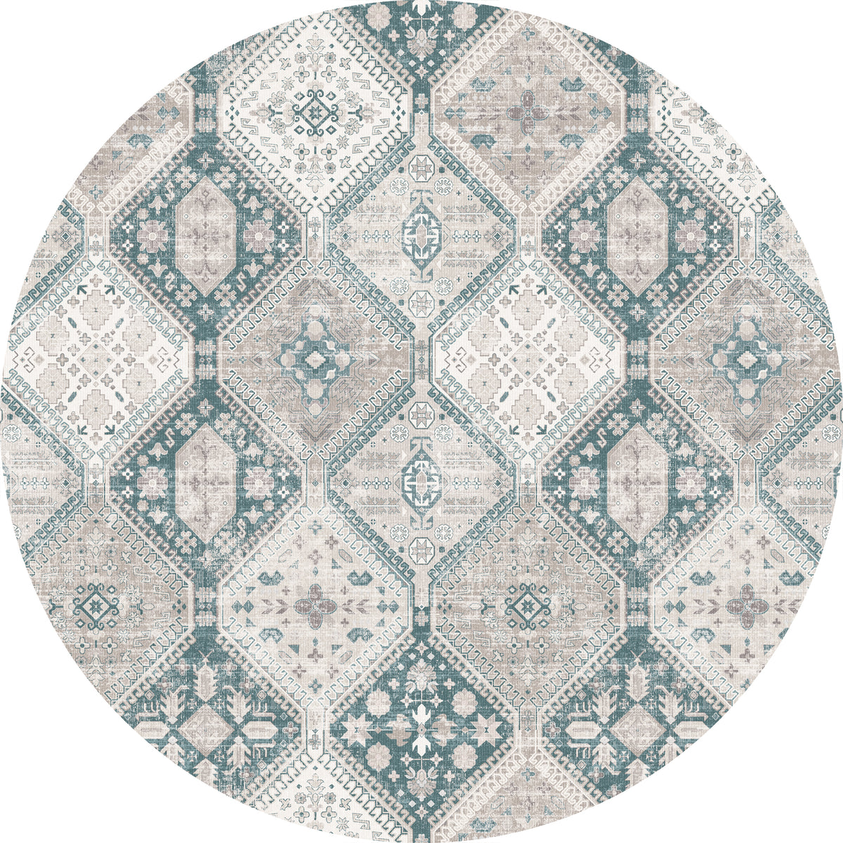 Everly Geometrischer Medaillon-Teppich