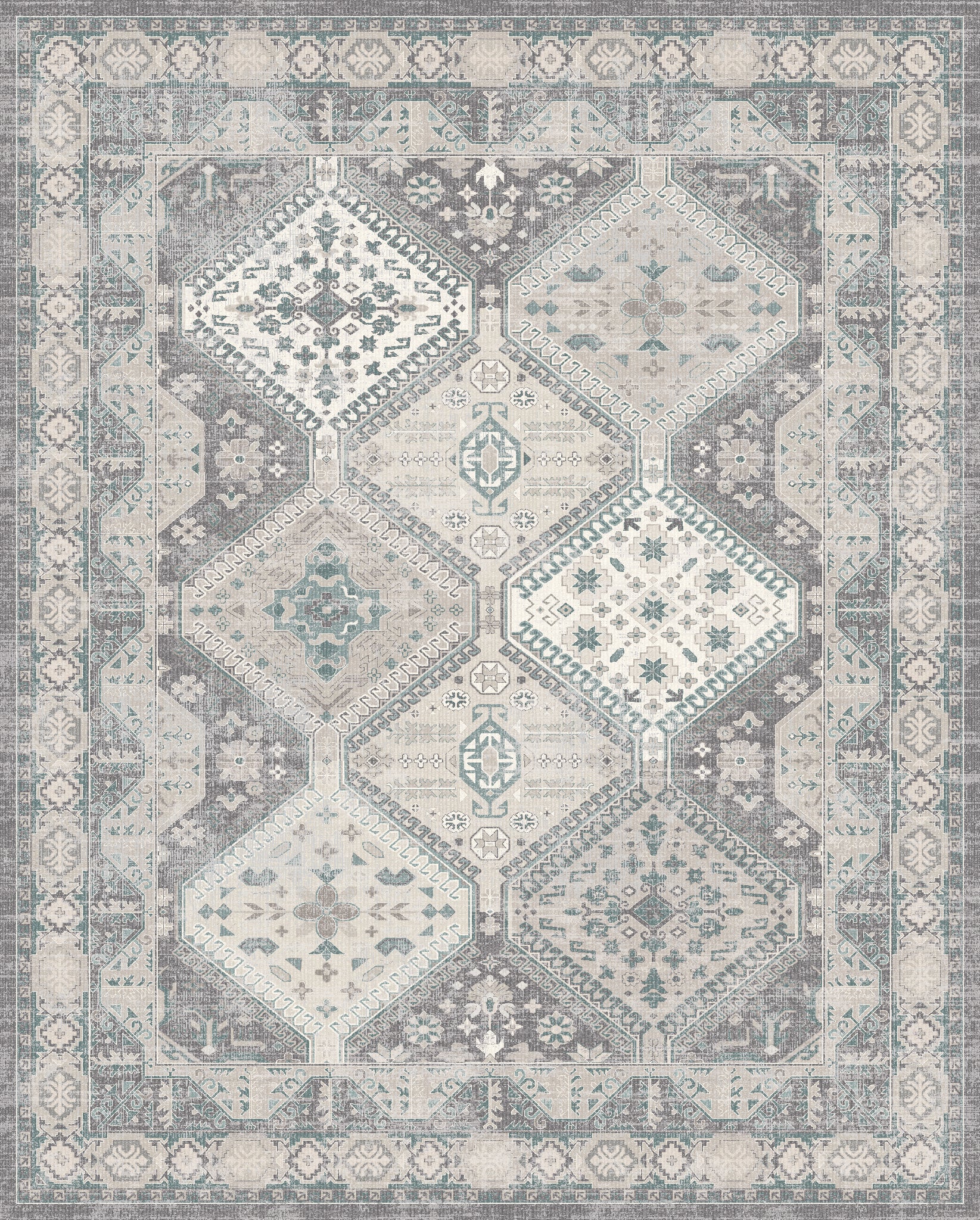 Everly Geometric Medallion Rug