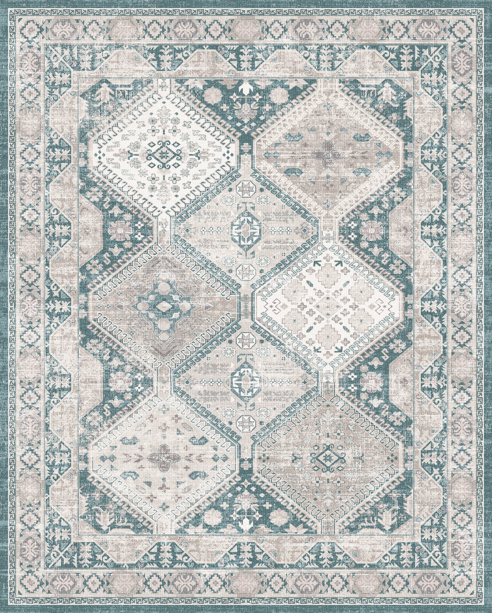 Everly Geometric Medallion Rug