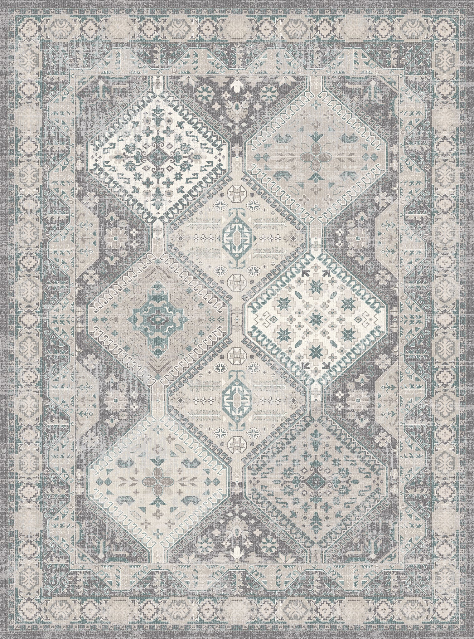 Everly Geometric Medallion Rug