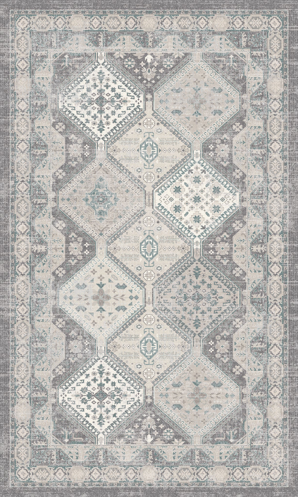 Everly Geometric Medallion Rug