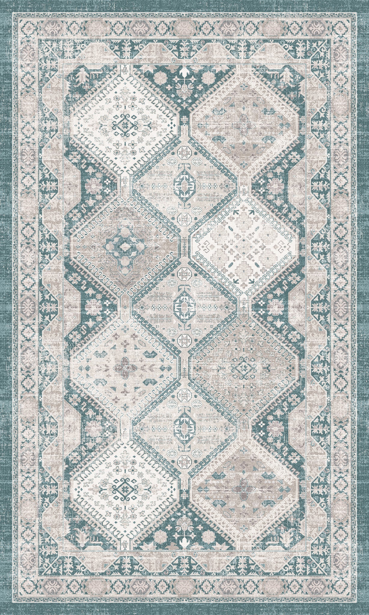 Everly Geometric Medallion Rug